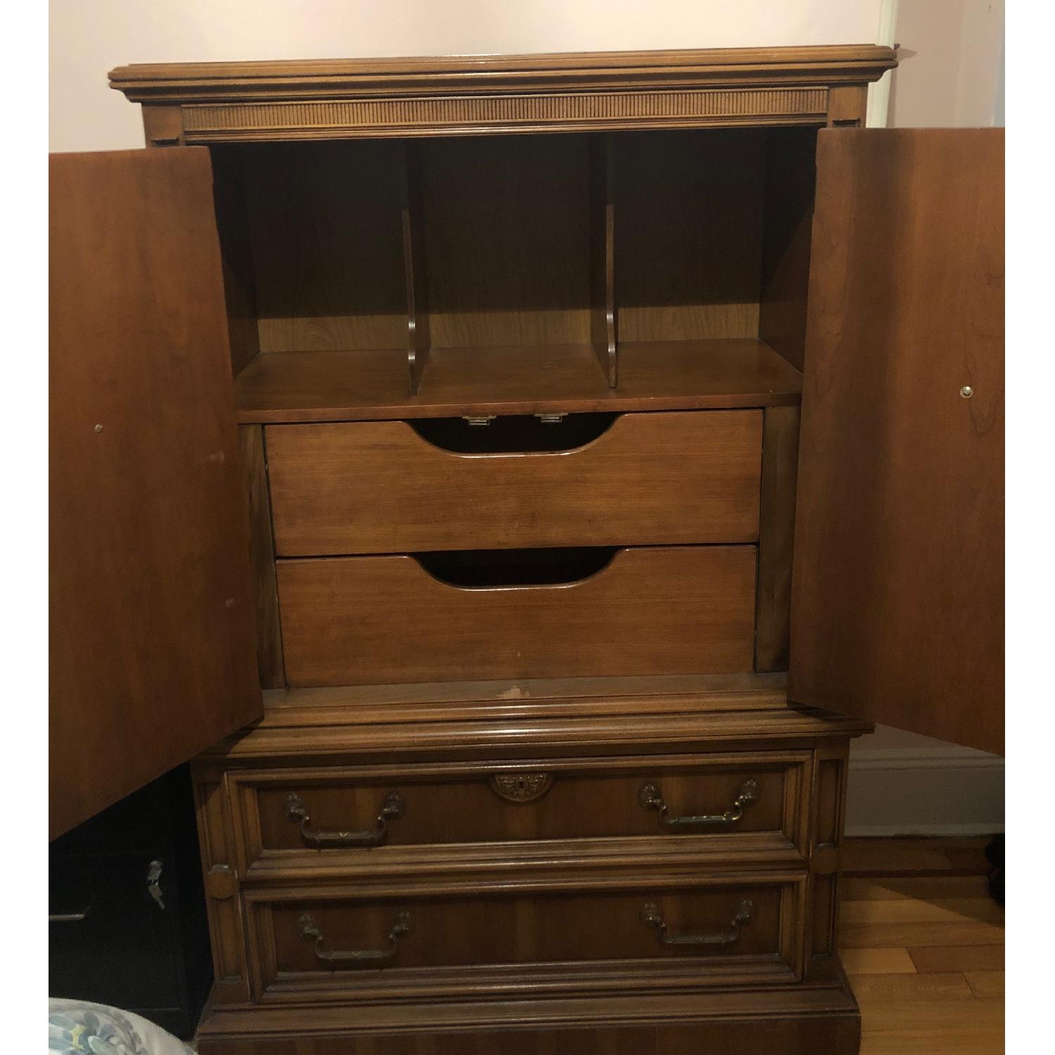 Antique Wooden Armoire - image-3