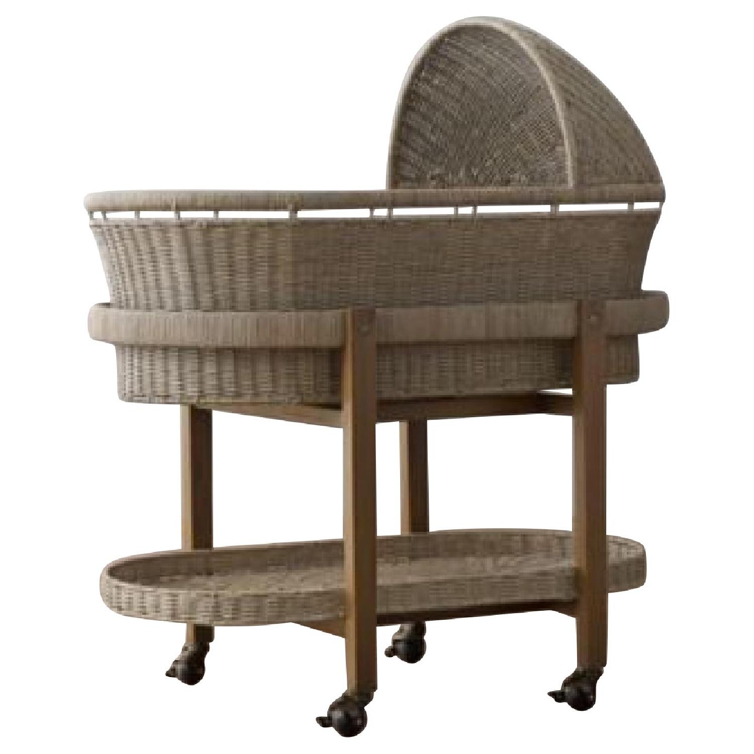 restoration hardware wicker bassinet