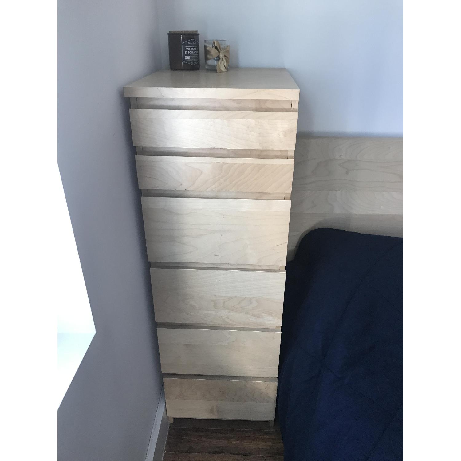 Ikea Malm 6-Drawer Chest w/ Mirror - image-1
