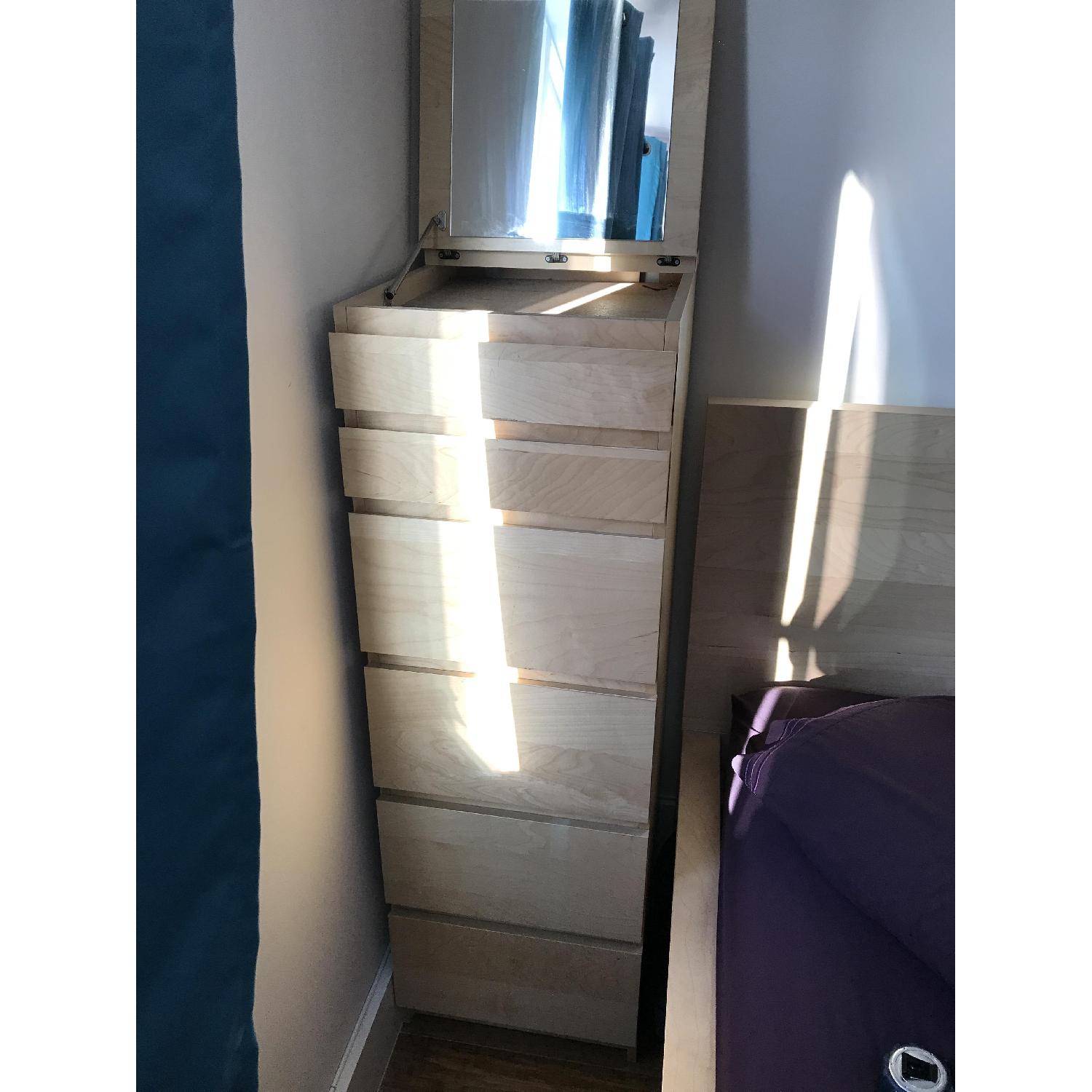Ikea Malm 6-Drawer Chest w/ Mirror - image-2