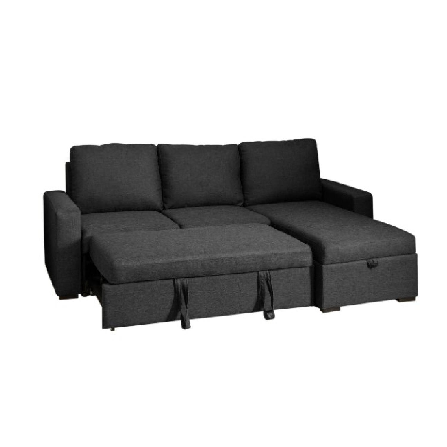 Abbyson Newport Upholstered Storage Sectional Sofa - image-1