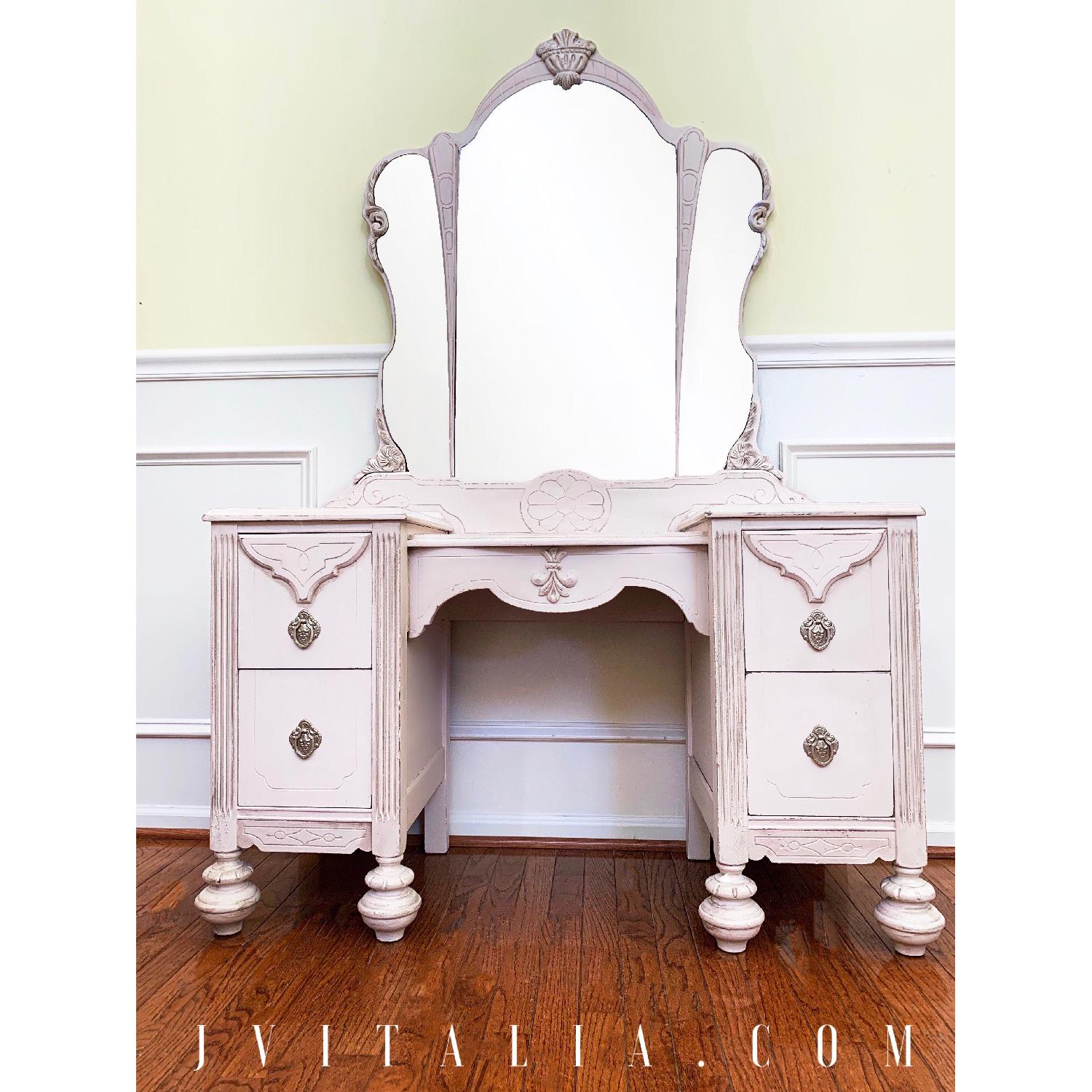 Baby Pink Teenager Makeup Vanity - image-1