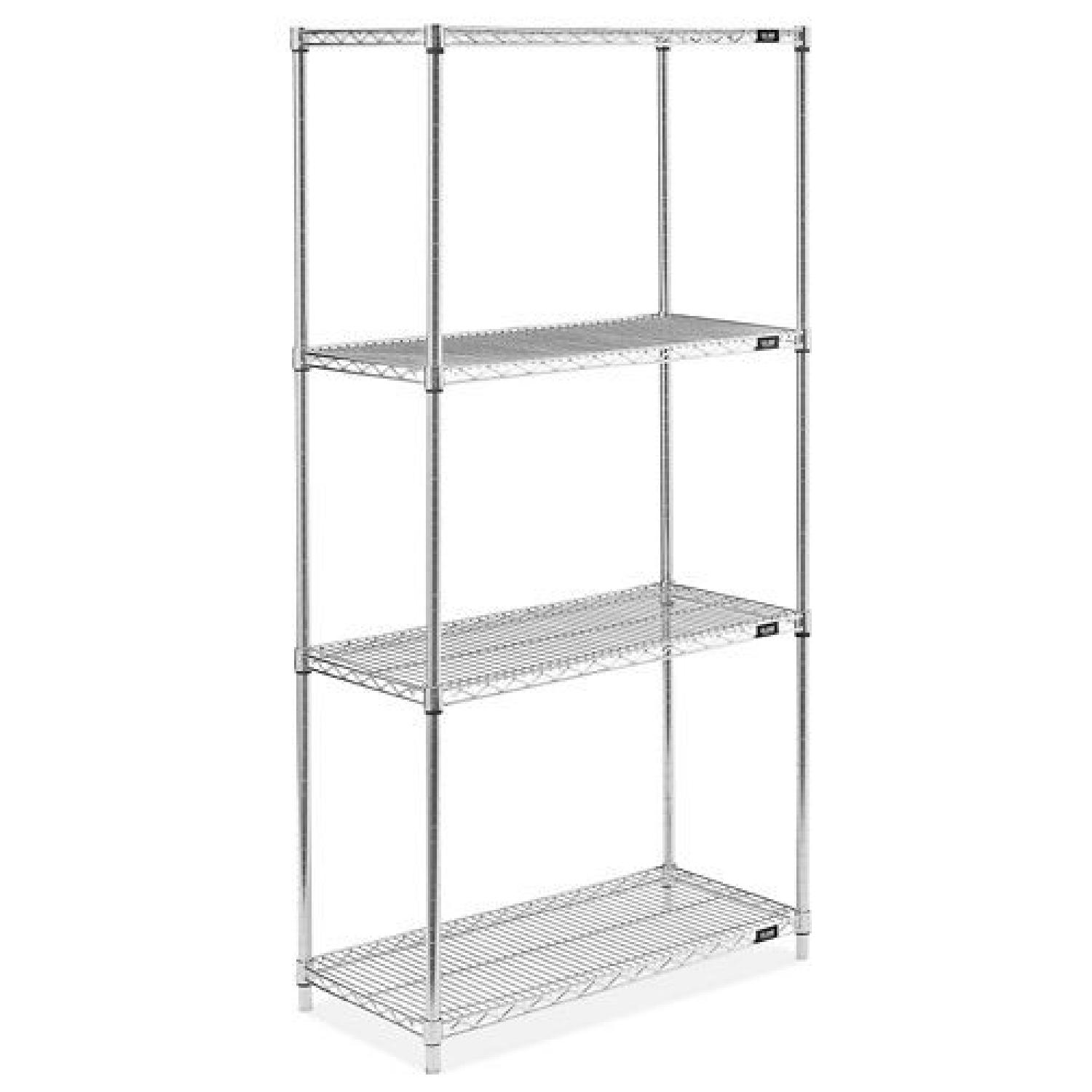 U-Line Stainless Steel Wire Shelving Unit - image-0