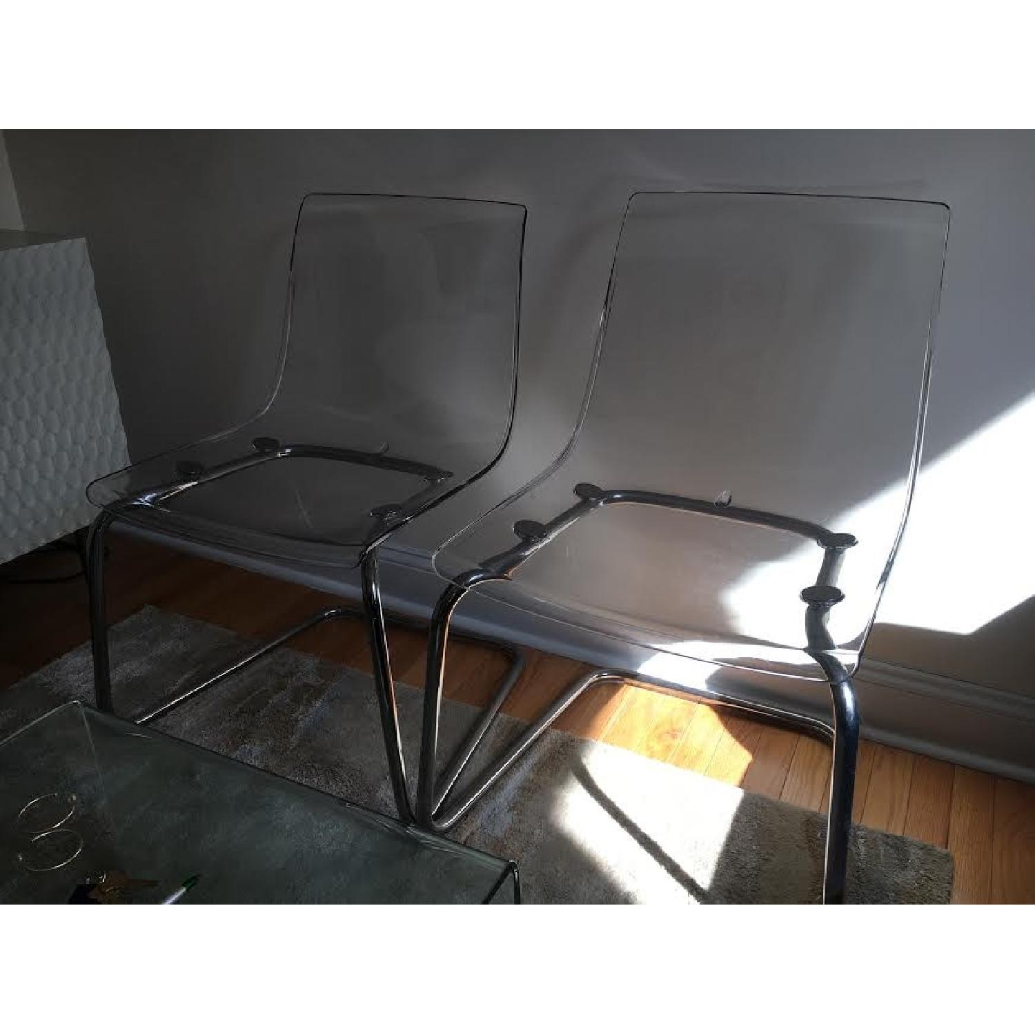 Ikea Lucite Acrylic Chairs - image-2