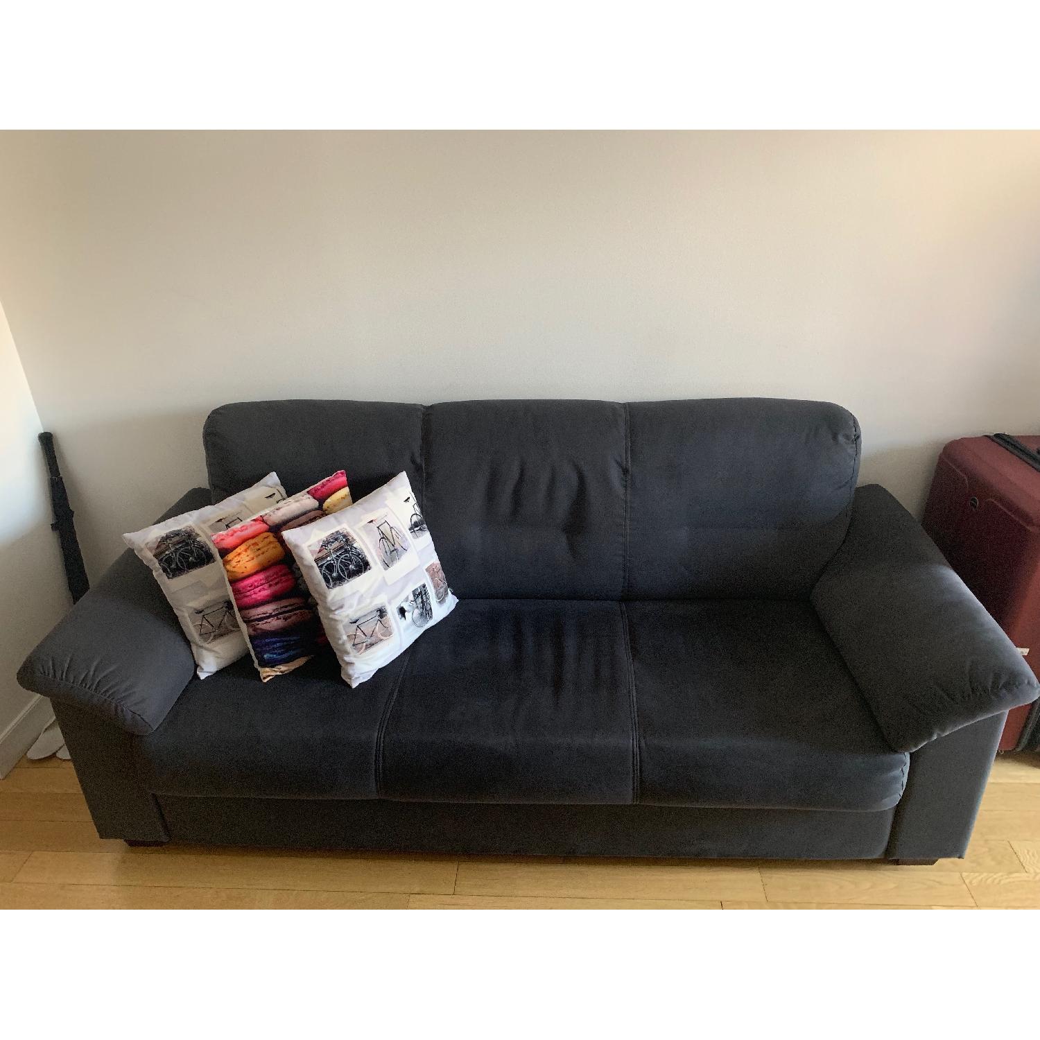 Ikea Dark Gray Sofa - image-1