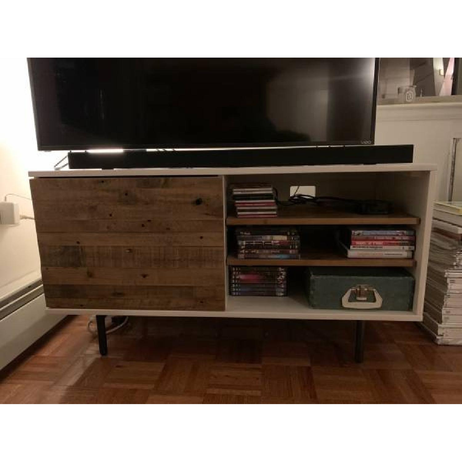 West Elm Reclaimed Wood + Lacquer Media Console - image-1