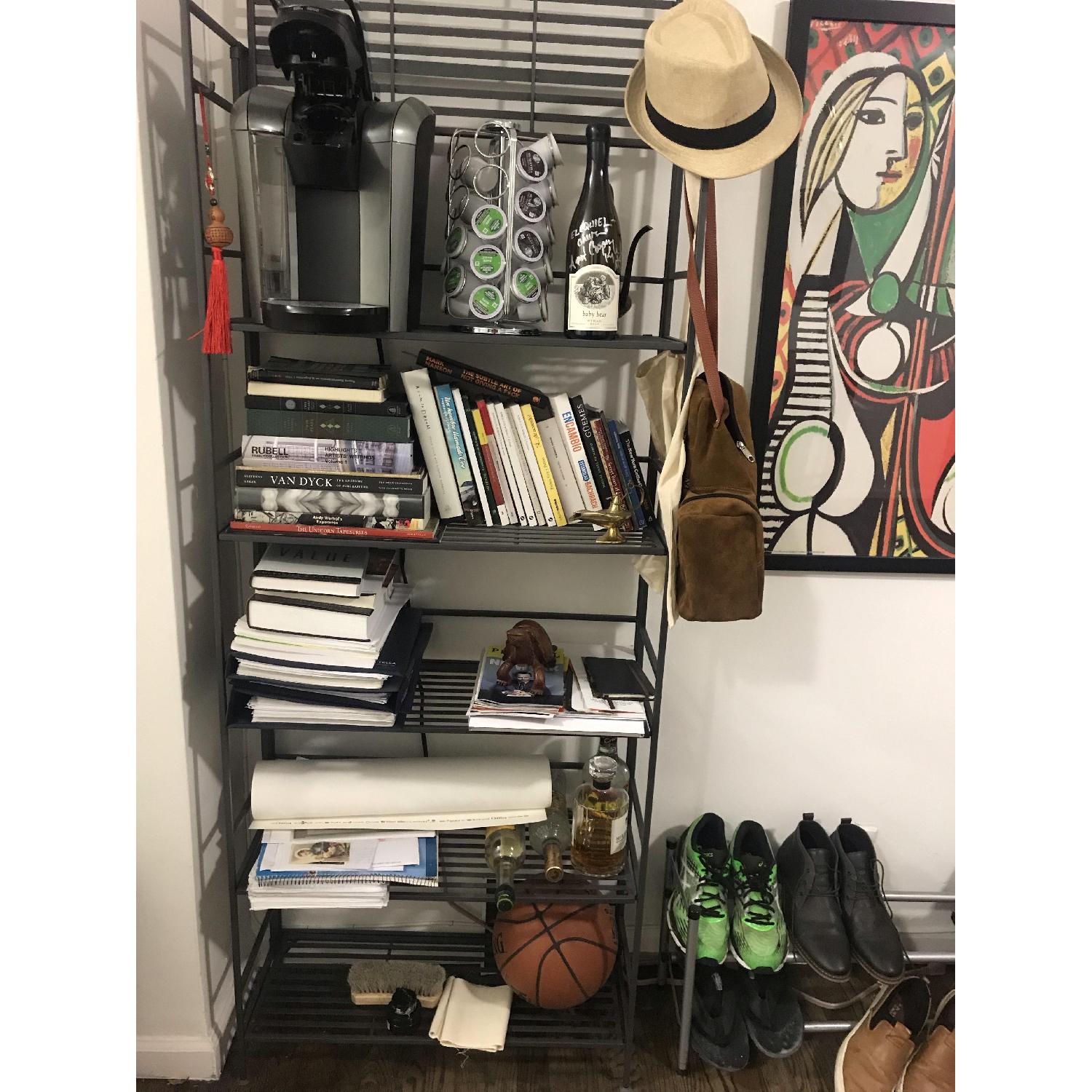 Container Store 6-Shelf Iron Folding Bookshelf - image-2