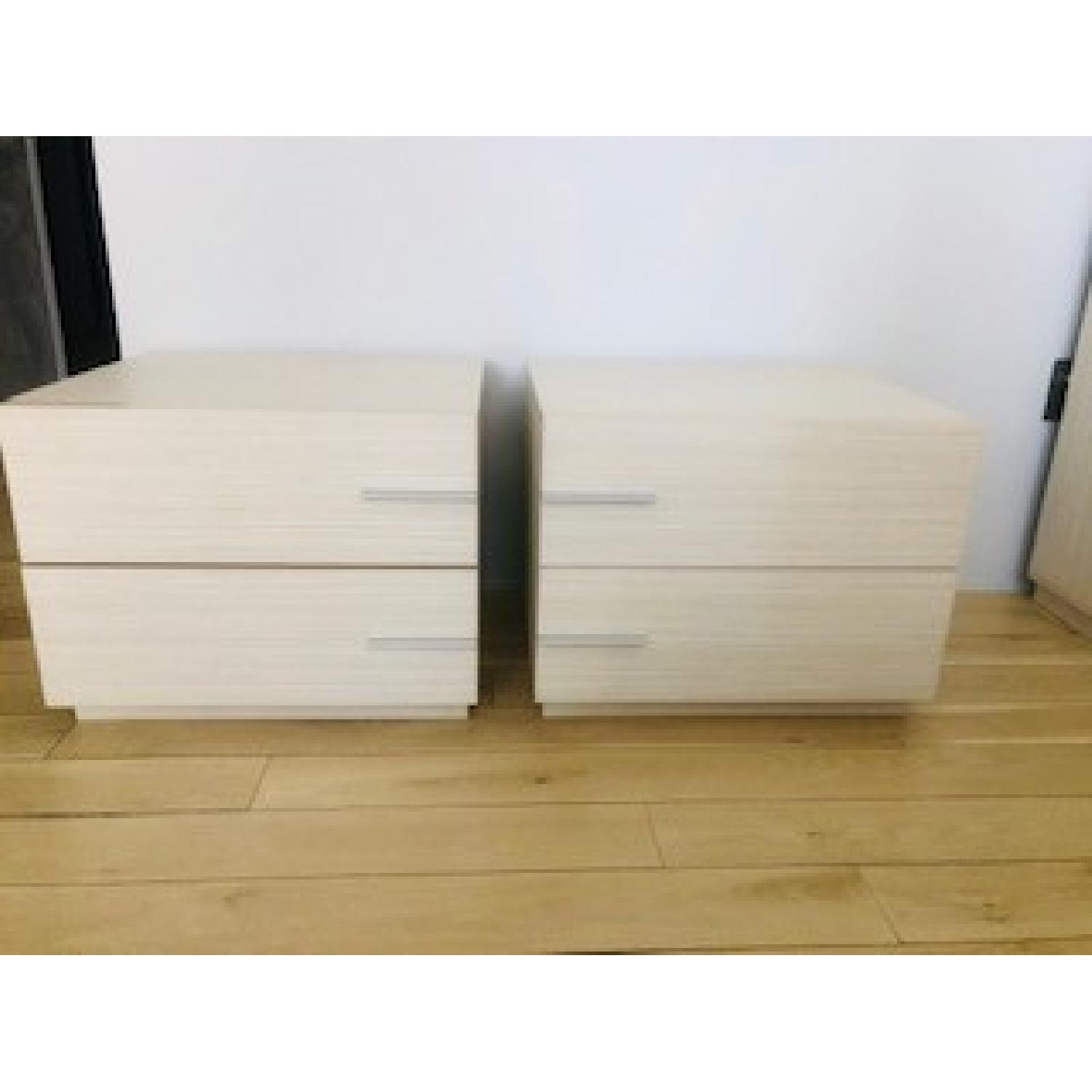 Lazzoni Nightstands in Maple Wood AptDeco