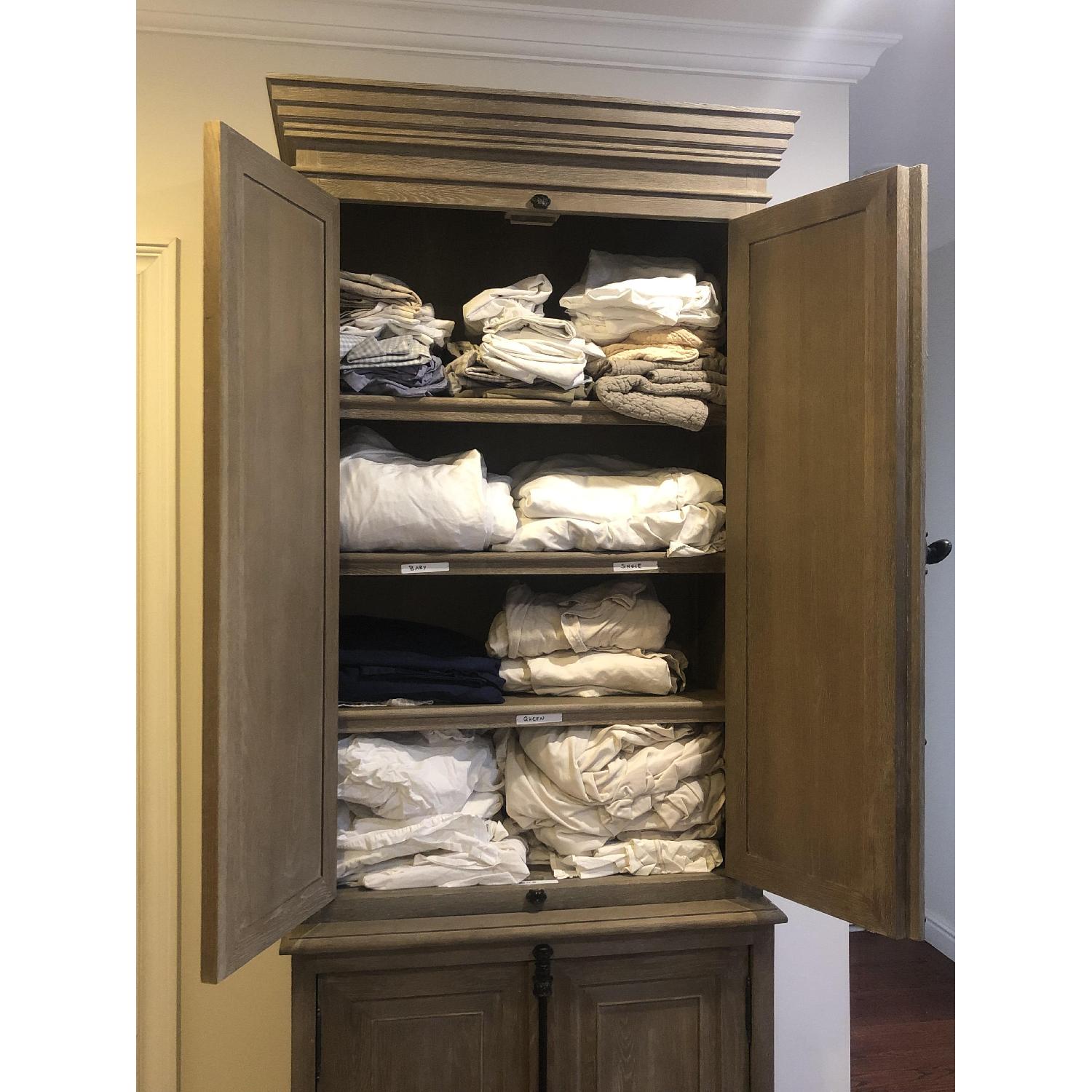 Restoration Hardware French Panel Double-Door Cabinet - image-7