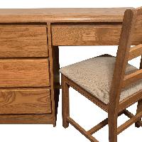 Oak Desk & Chair