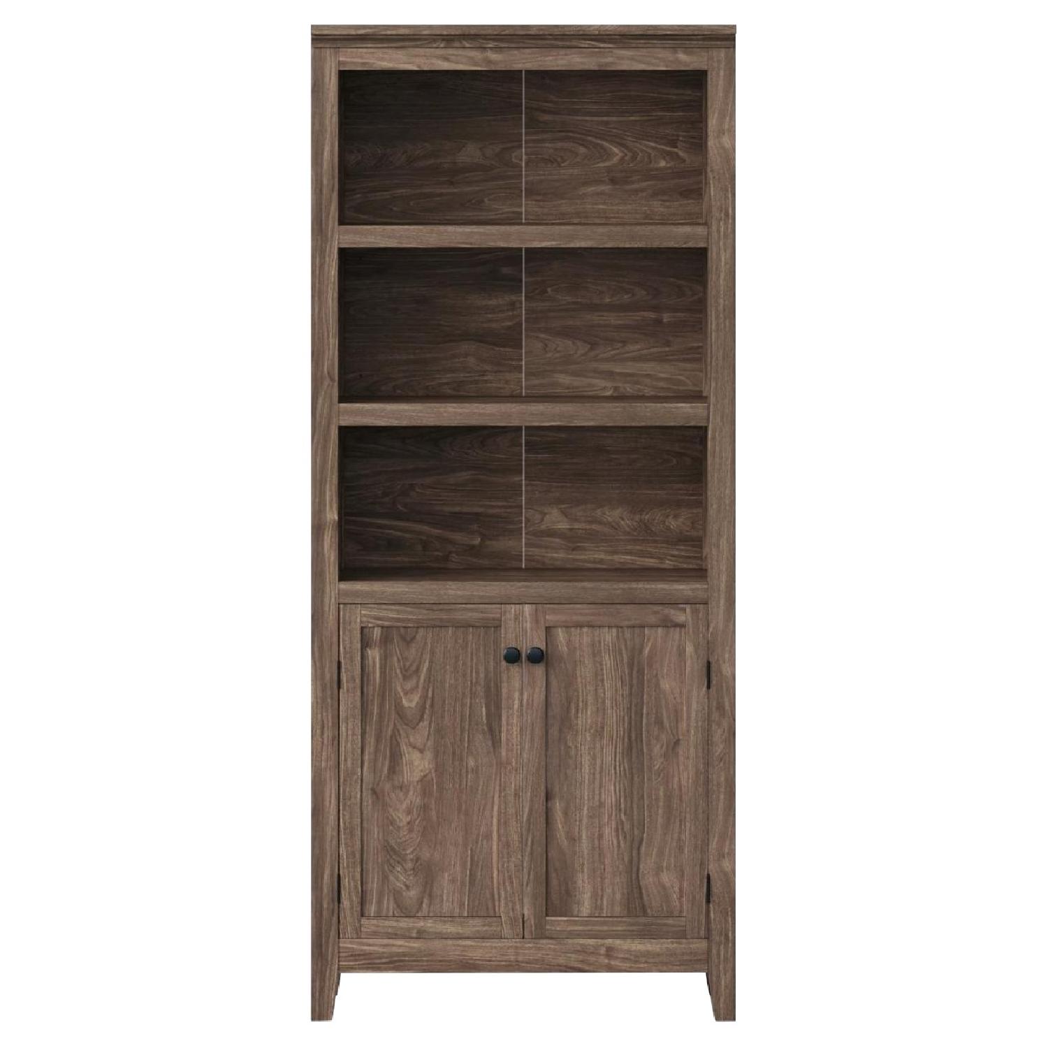 Target Threshold Carson 5 Shelf Bookcase w/ Doors AptDeco
