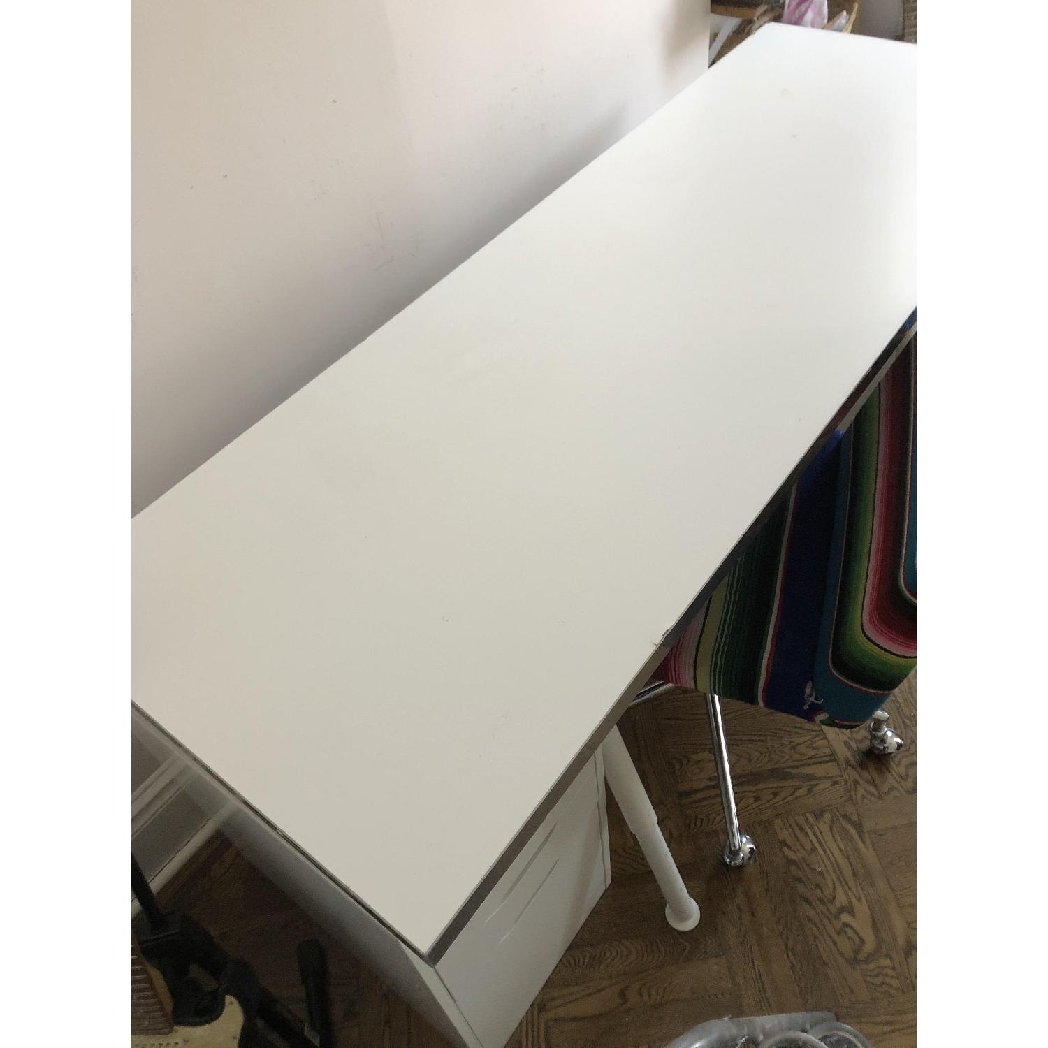 Ikea Home Office Desk w/ 2 Filing Cabinets & Chair - image-4