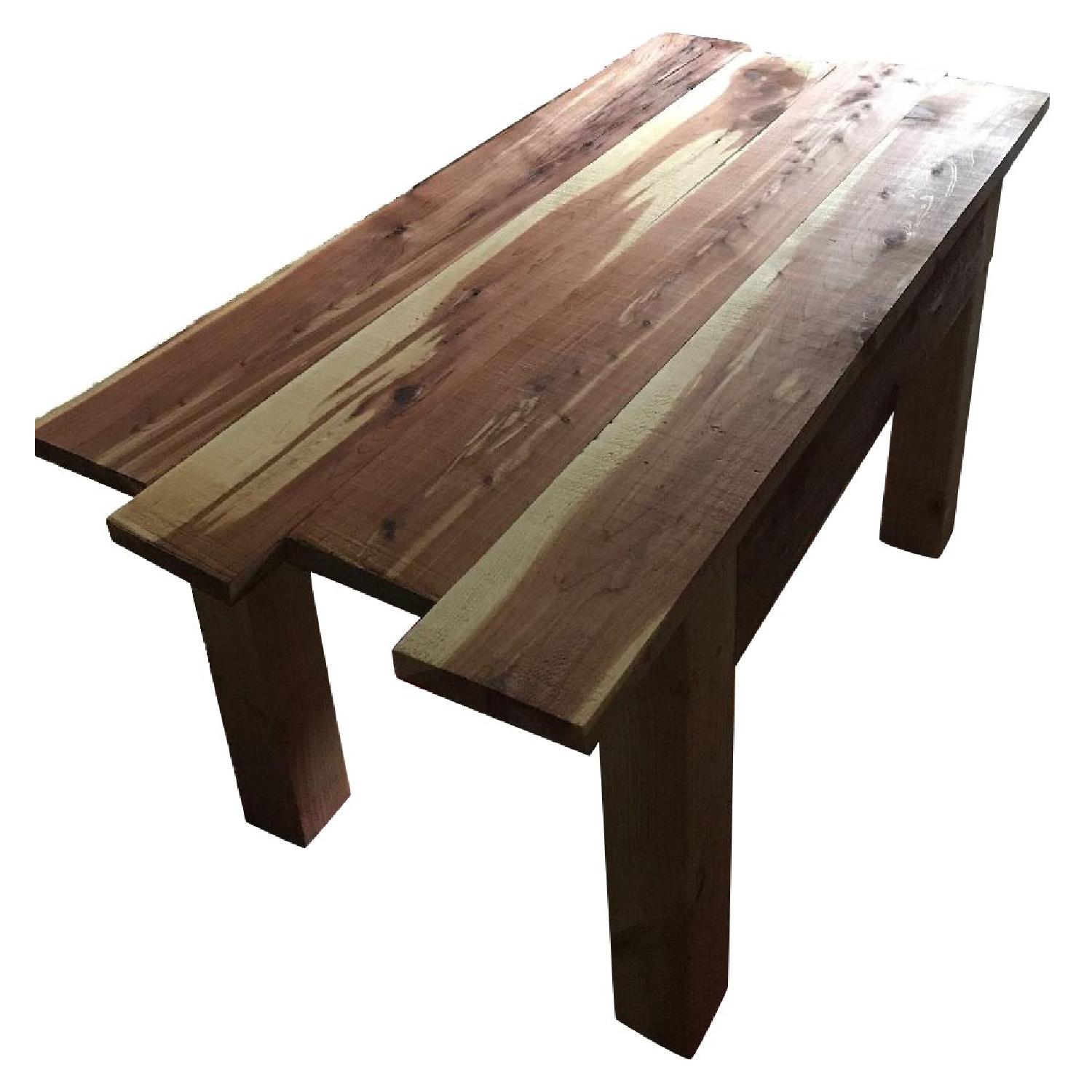Rustic Cedar End Table AptDeco