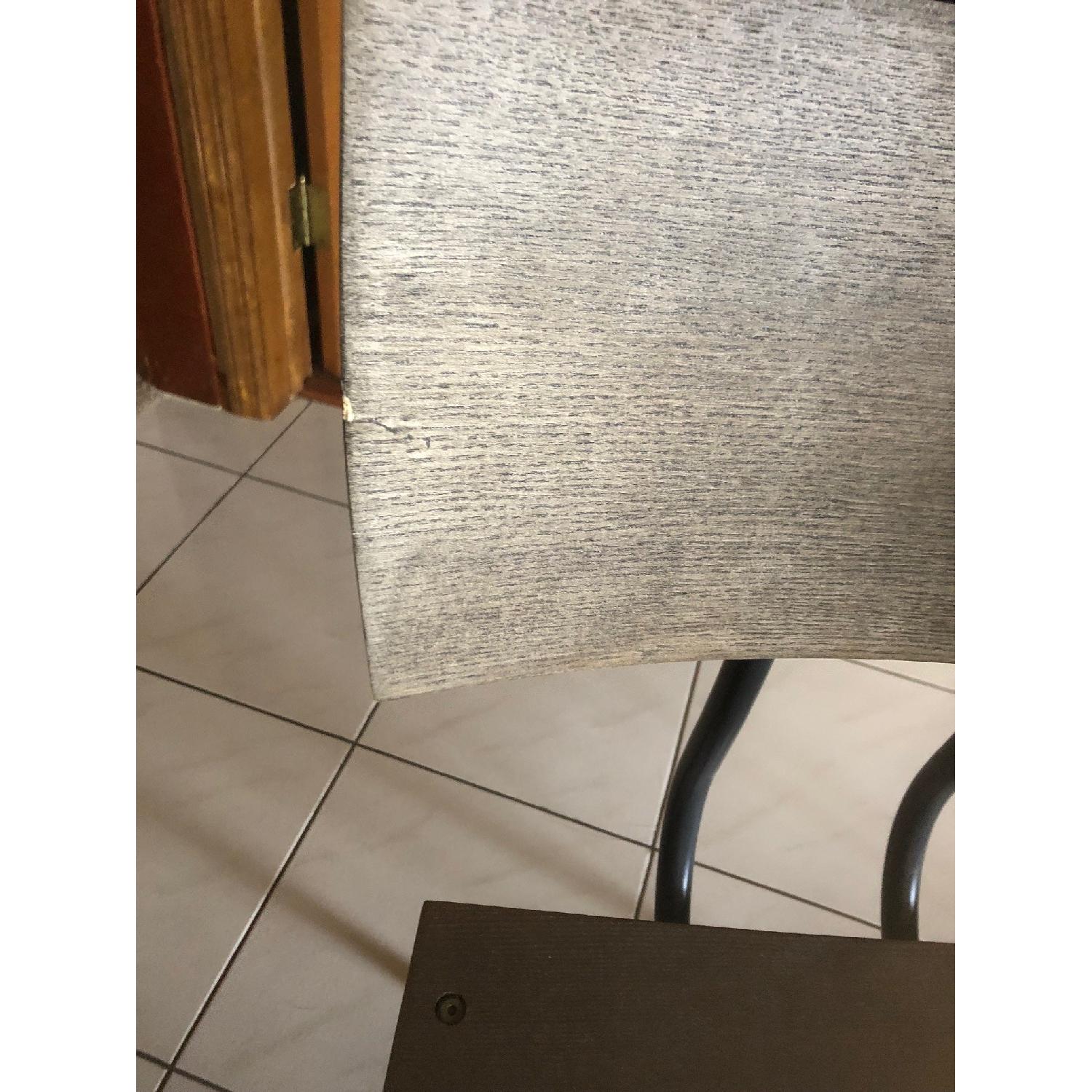 Crate & Barrel Mango Wood/Metal Dining Chairs - image-4