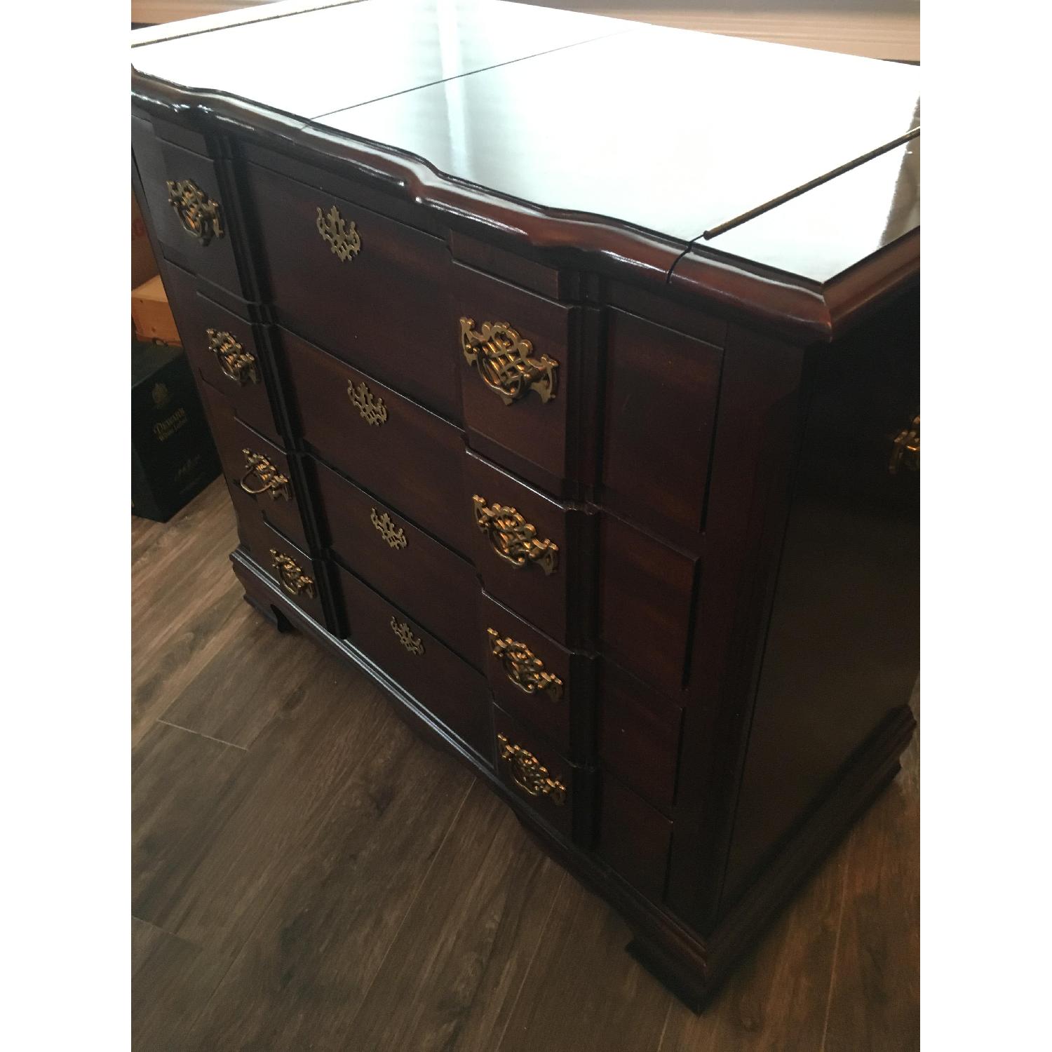 Vintage Buffet/Sideboard in Cherry w/ 4 Drawers - image-2