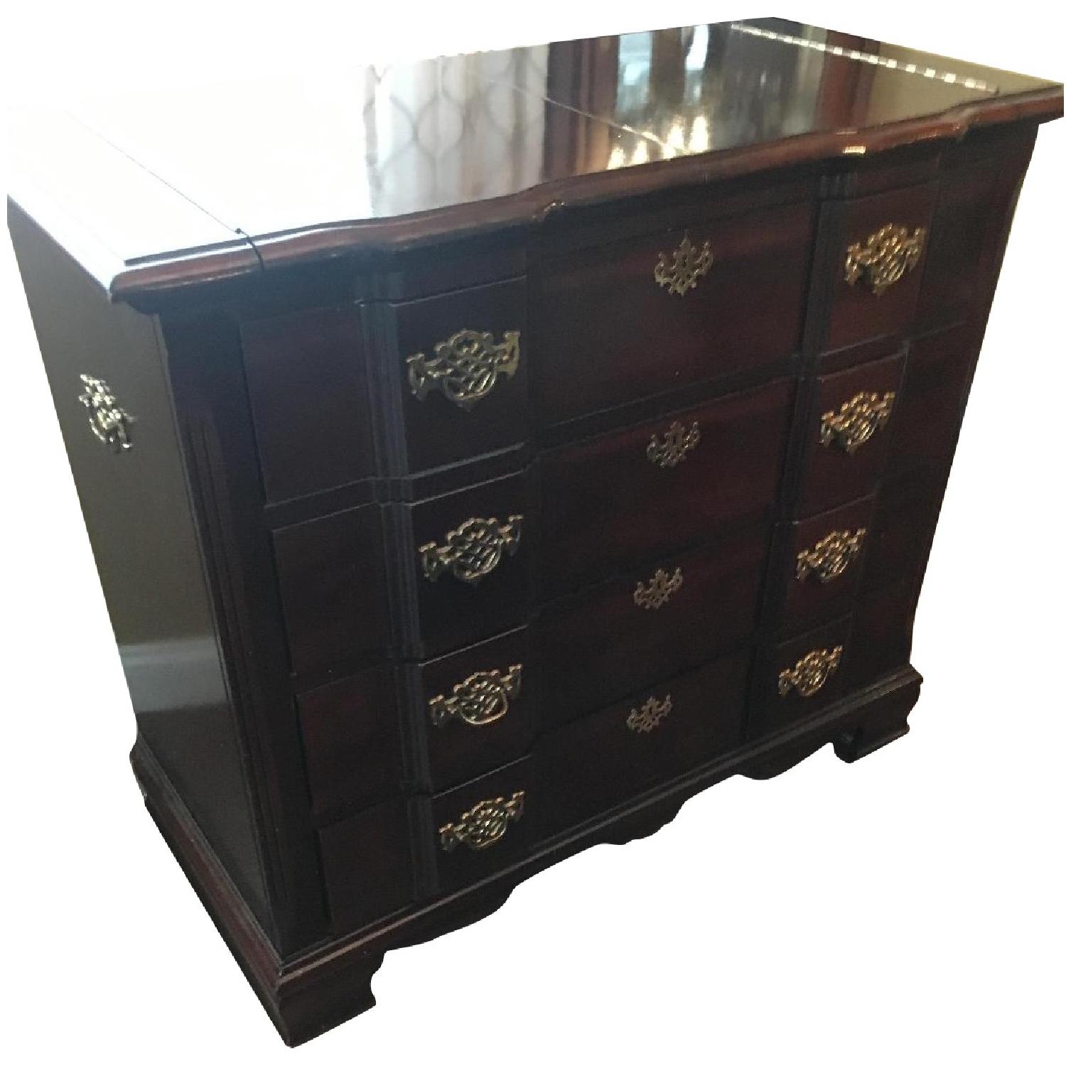 Vintage Buffet/Sideboard in Cherry w/ 4 Drawers - image-0