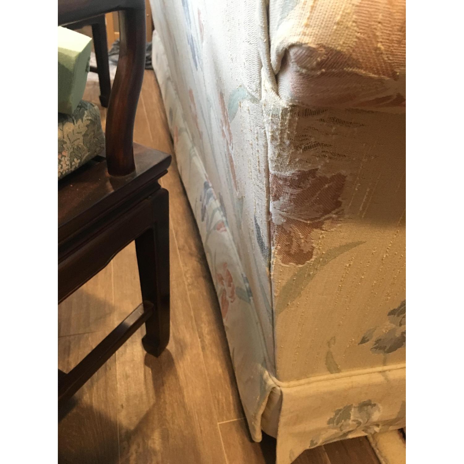 Vintage Queen Anne Camelback Sofa - image-6