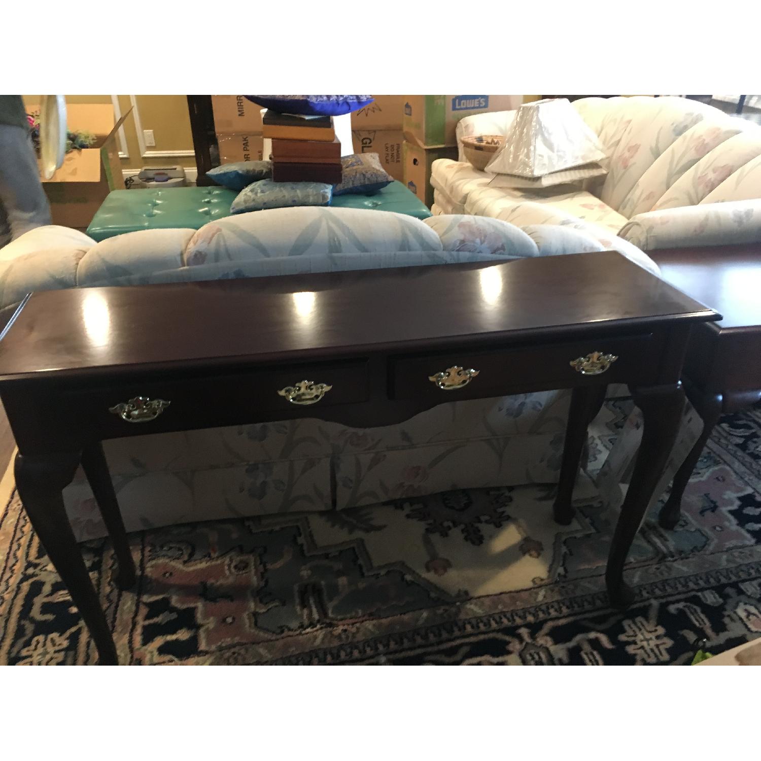 Vintage Queen Anne Style End Tables in Cherry - image-7