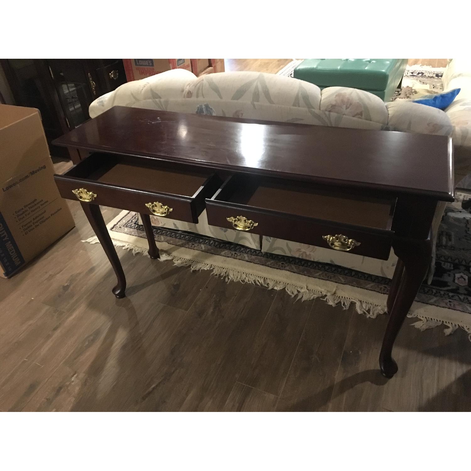 Vintage Queen Anne Style End Tables in Cherry - image-8