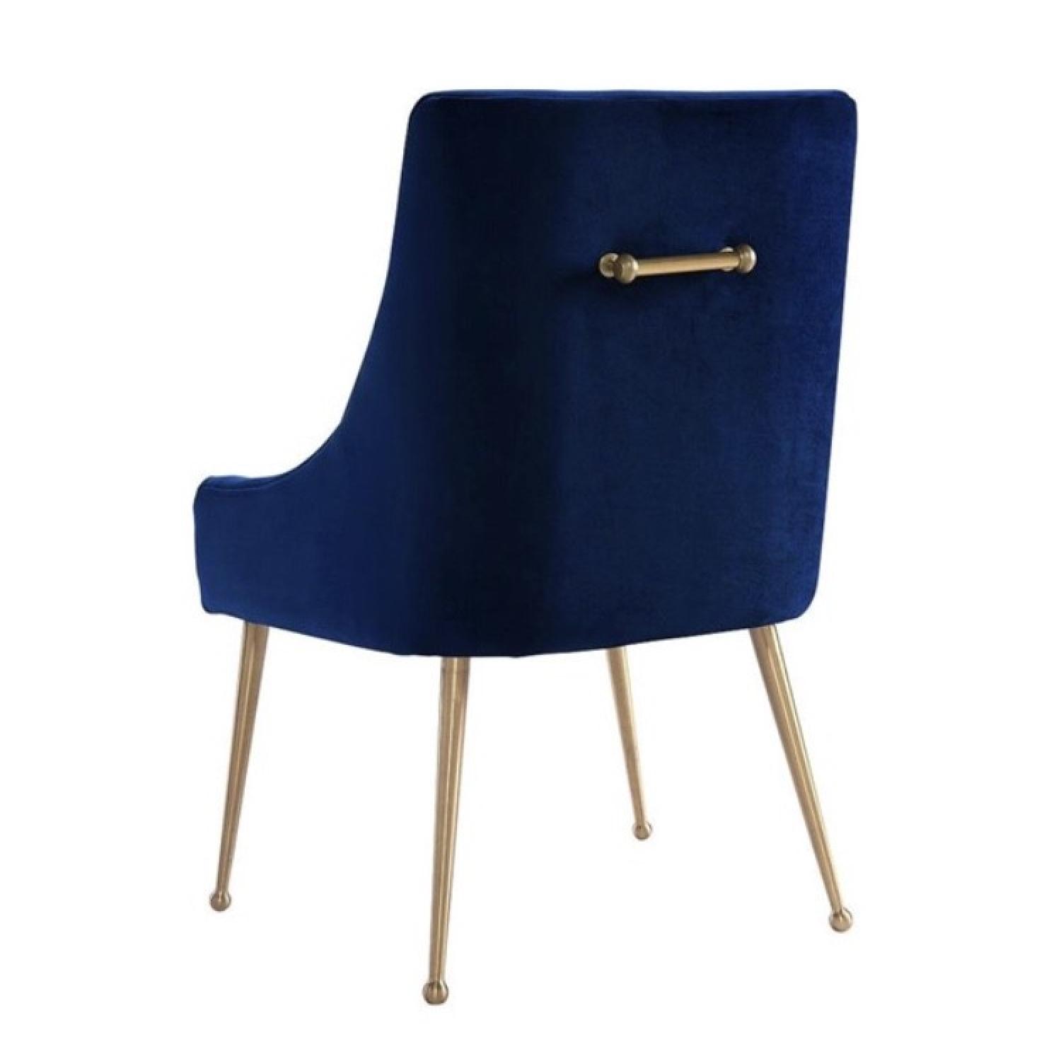 TOV Furniture Beatrix Navy Velvet Side Chair - image-2