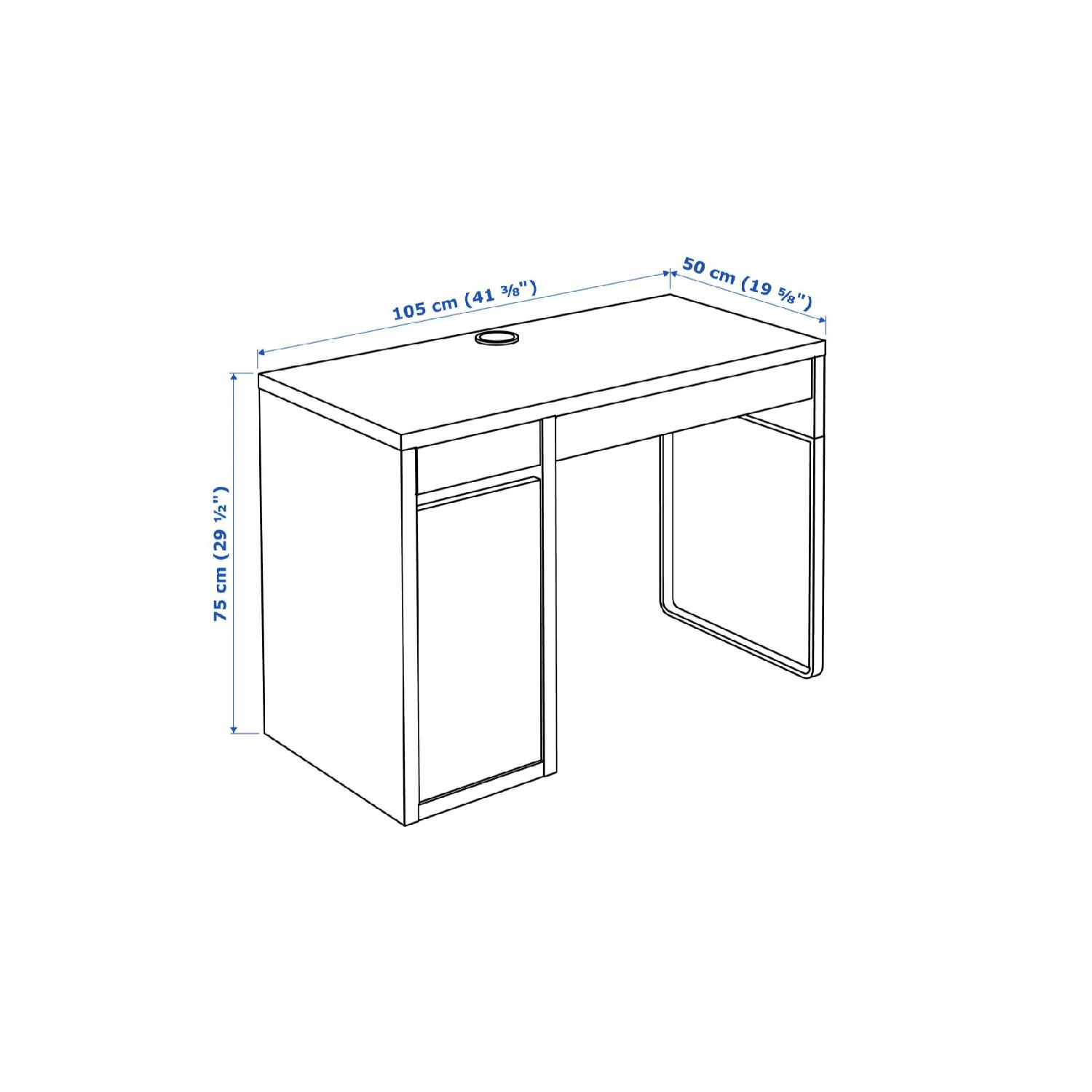 Ikea Contemporary Desk in Dark Wood Finish - image-2
