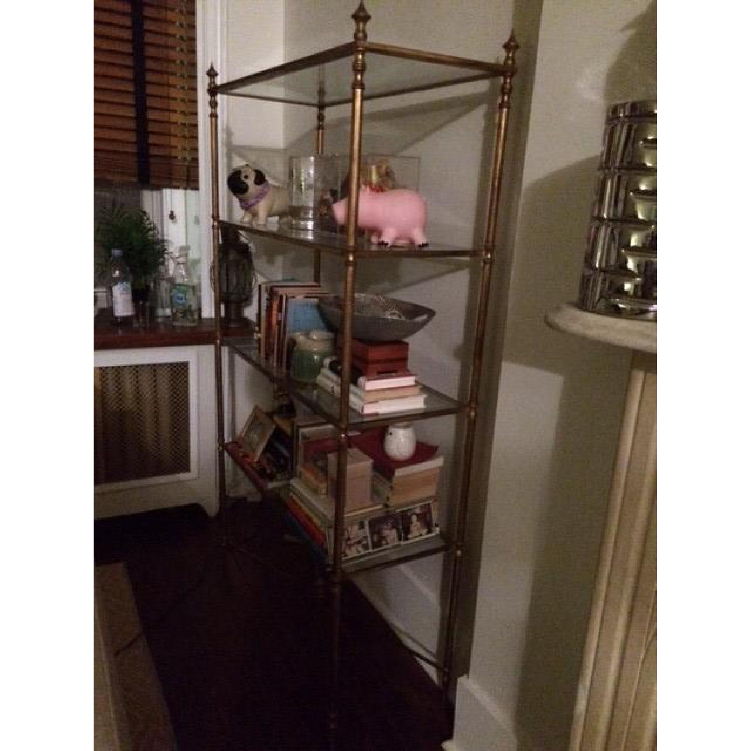 Uttermost Henzler Gold & Glass Etageres - image-1