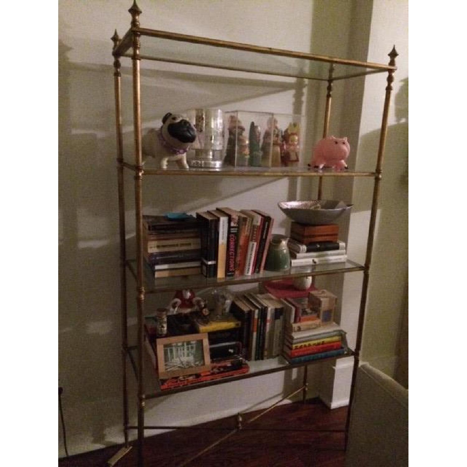 Uttermost Henzler Gold & Glass Etageres - image-2