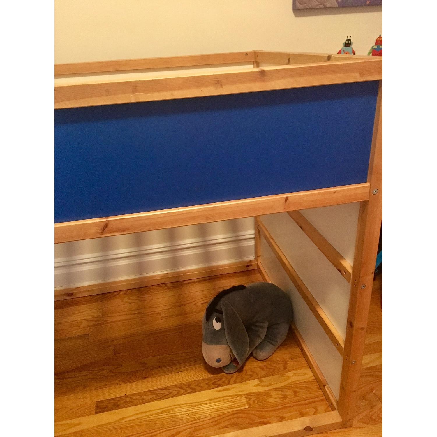 Ikea Kura Bed in Blue w/ Blue Tent Bed - image-4