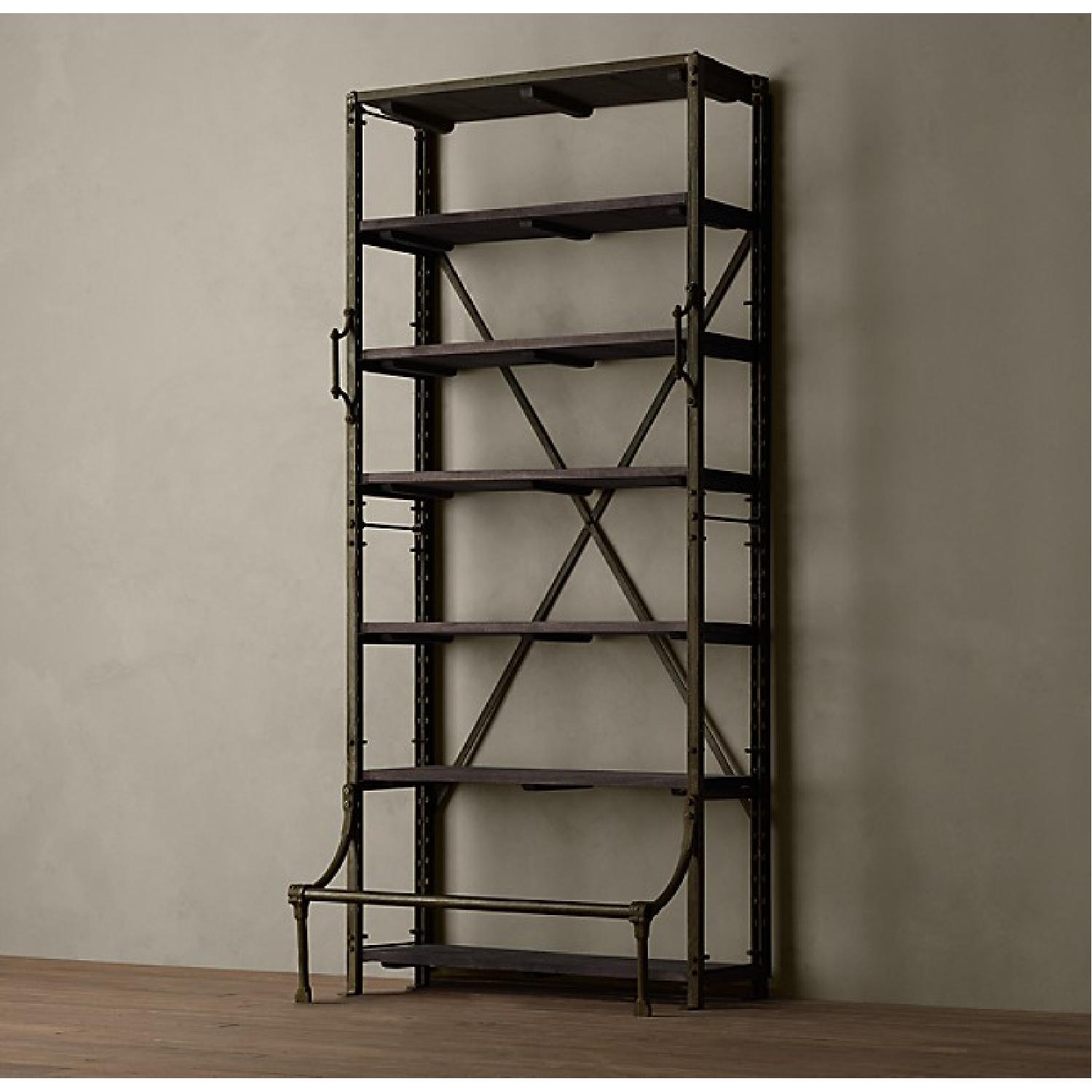 Restoration Hardware French Library Shelving Unit - image-1