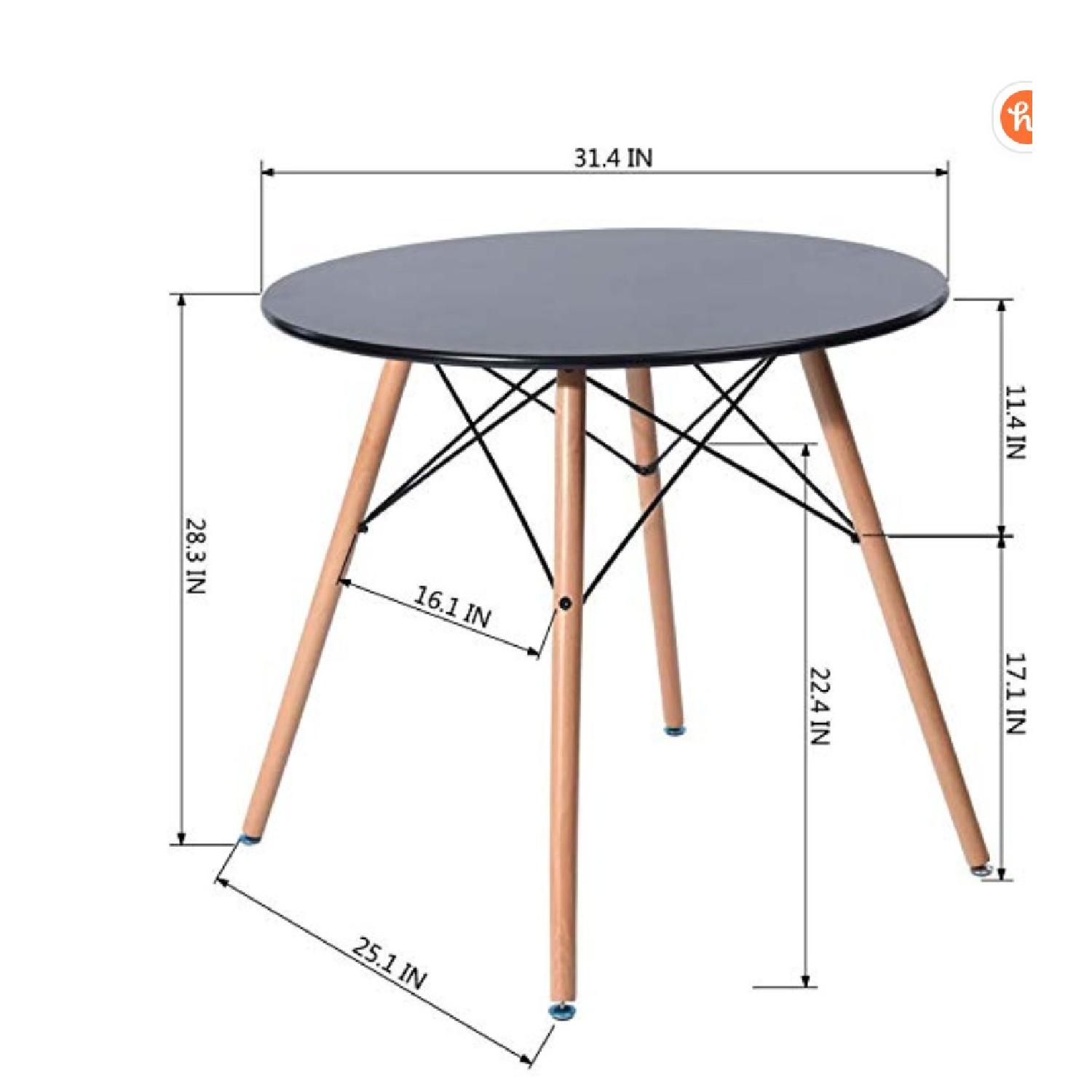 Black Round Dining Table - image-4