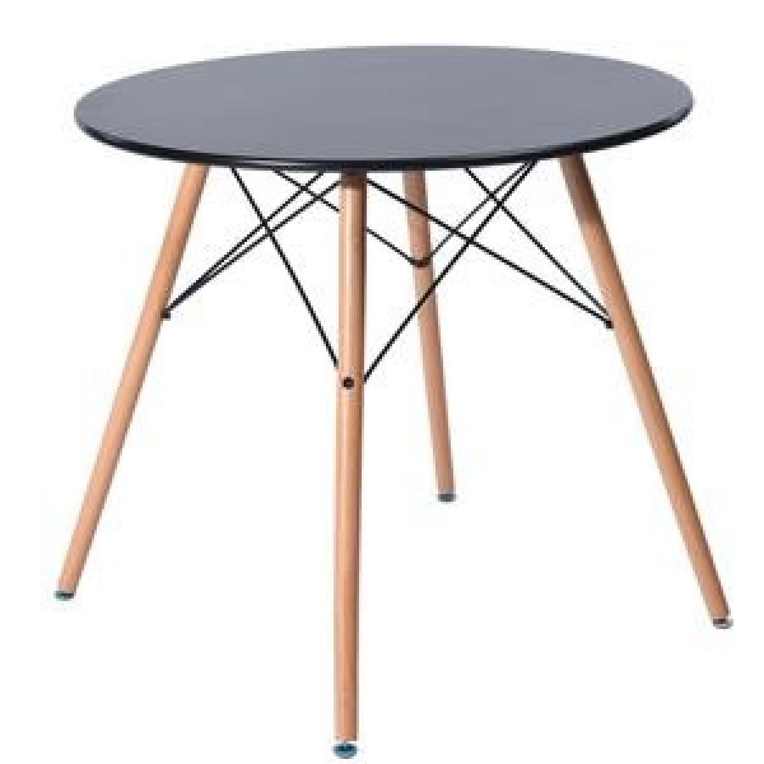 Black Round Dining Table - image-0