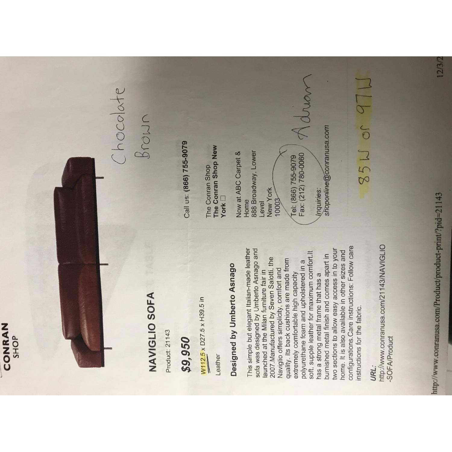 Conran Seven Salotti Naviglio Sofa - image-3