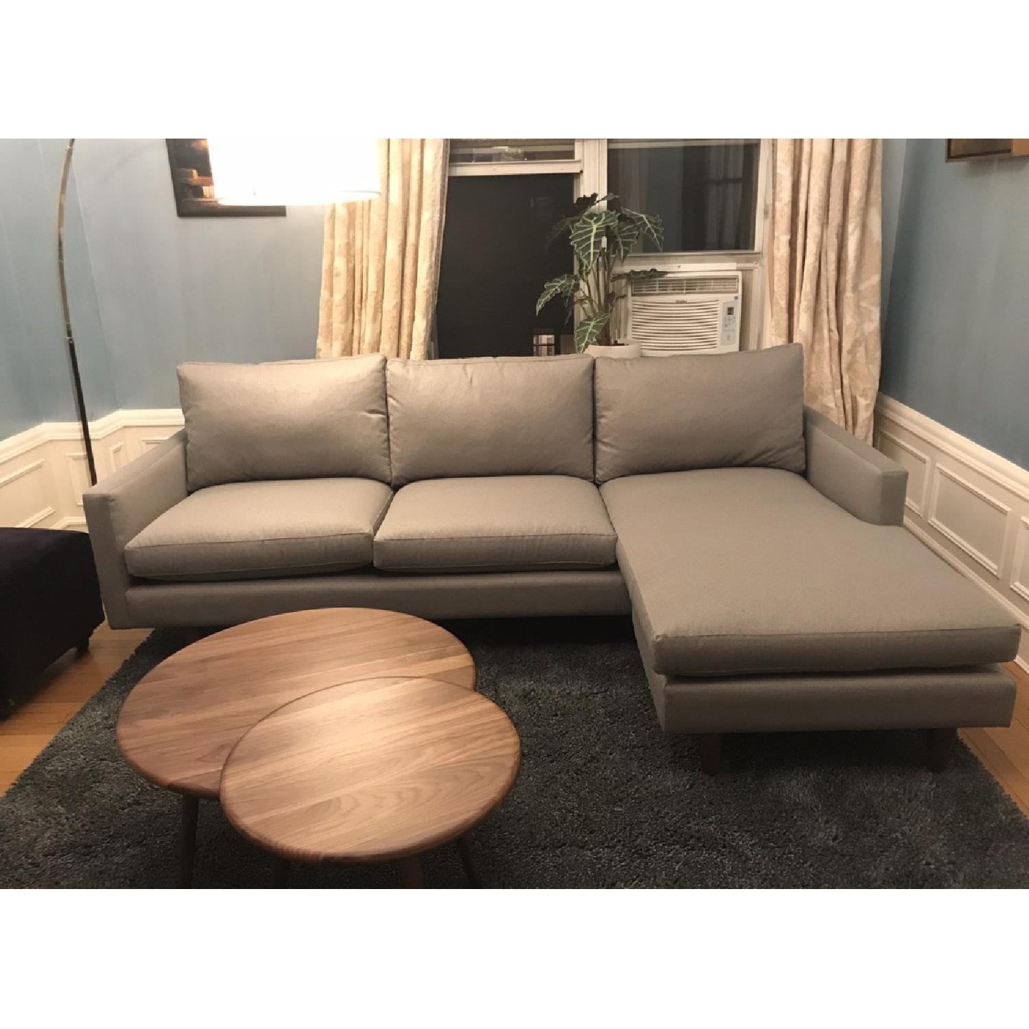 Room & Board Jasper 2-Piece Sectional Sofa in Dark Grey - image-1