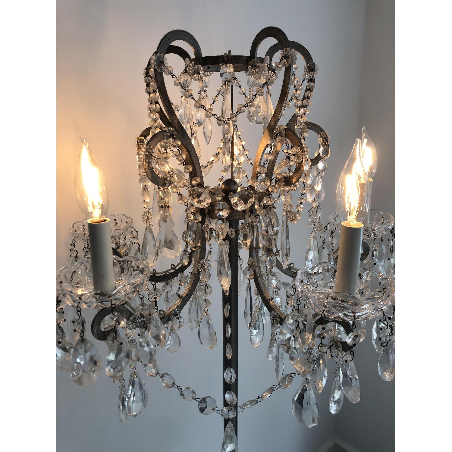 Restoration Hardware Chandelier Floor Lamp - image-5