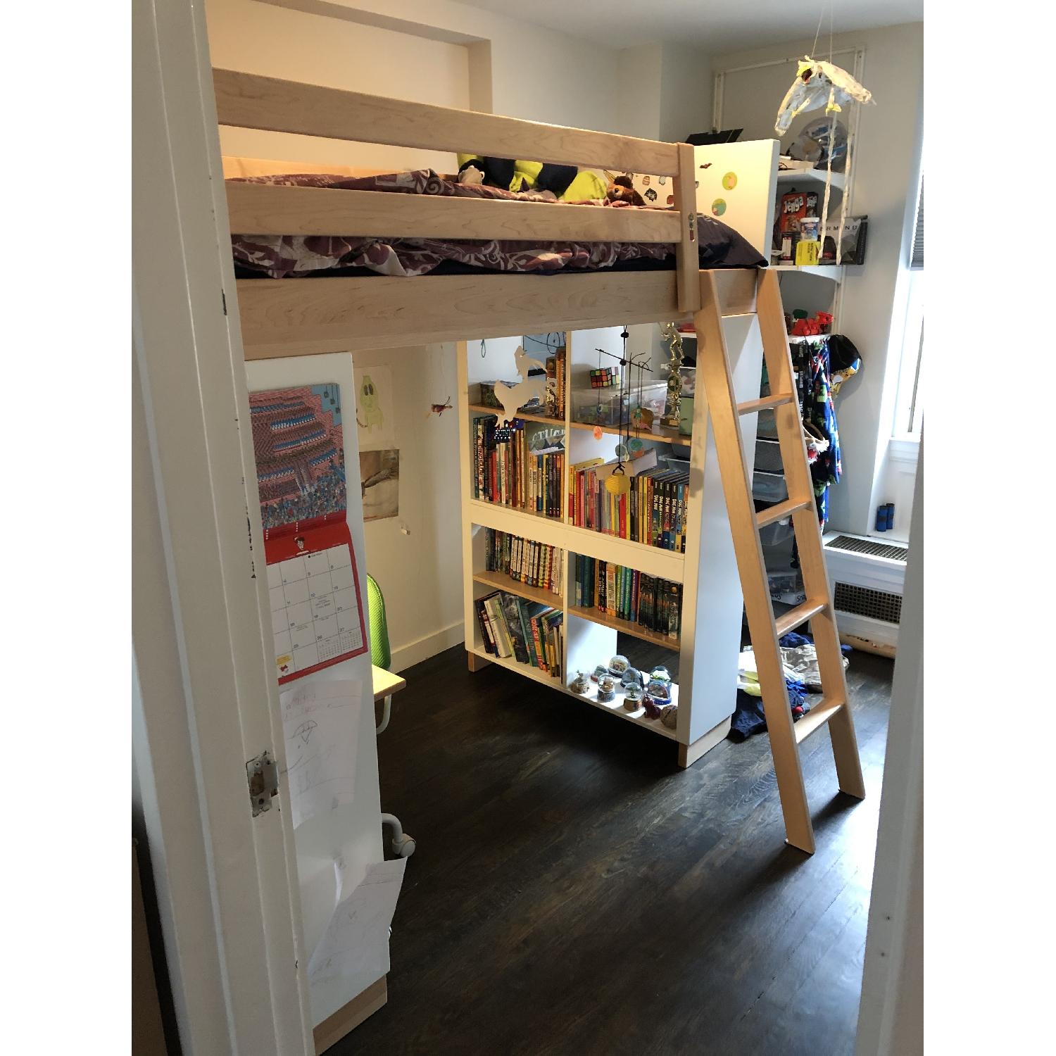Room & Board Moda Loft Bed w/ Desk & Bookcase - image-1