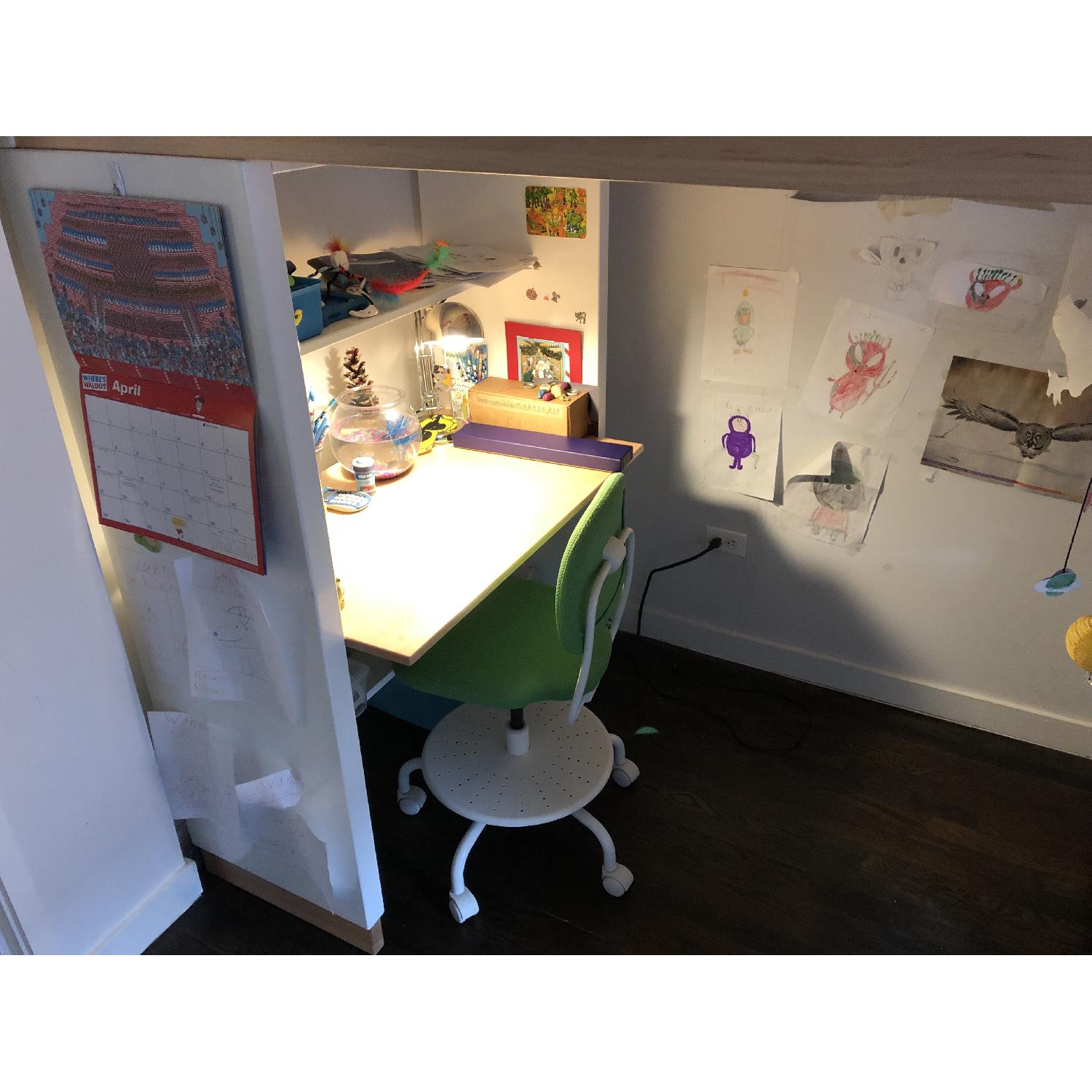 Room & Board Moda Loft Bed w/ Desk & Bookcase - image-2