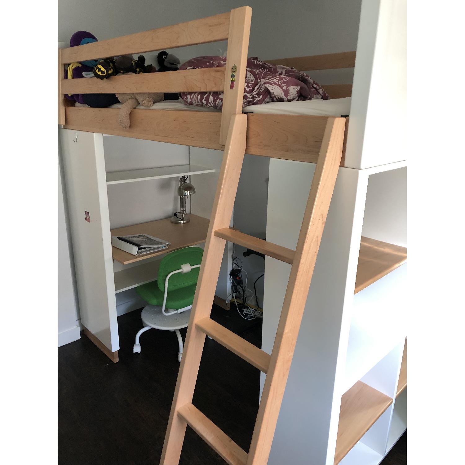 Room & Board Moda Loft Bed w/ Desk & Bookcase - image-4