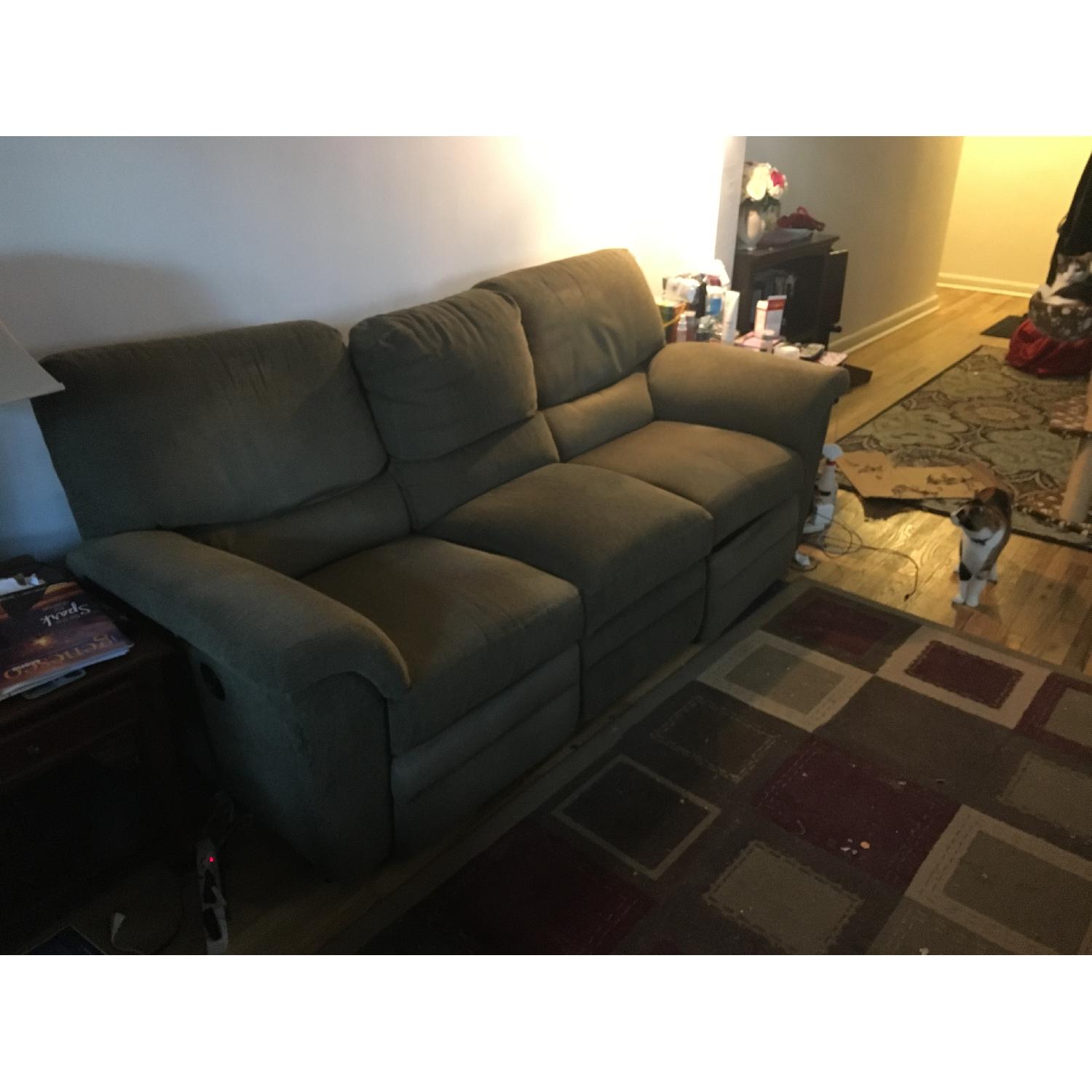 La-Z-Boy Dual Recliner Couch - image-2