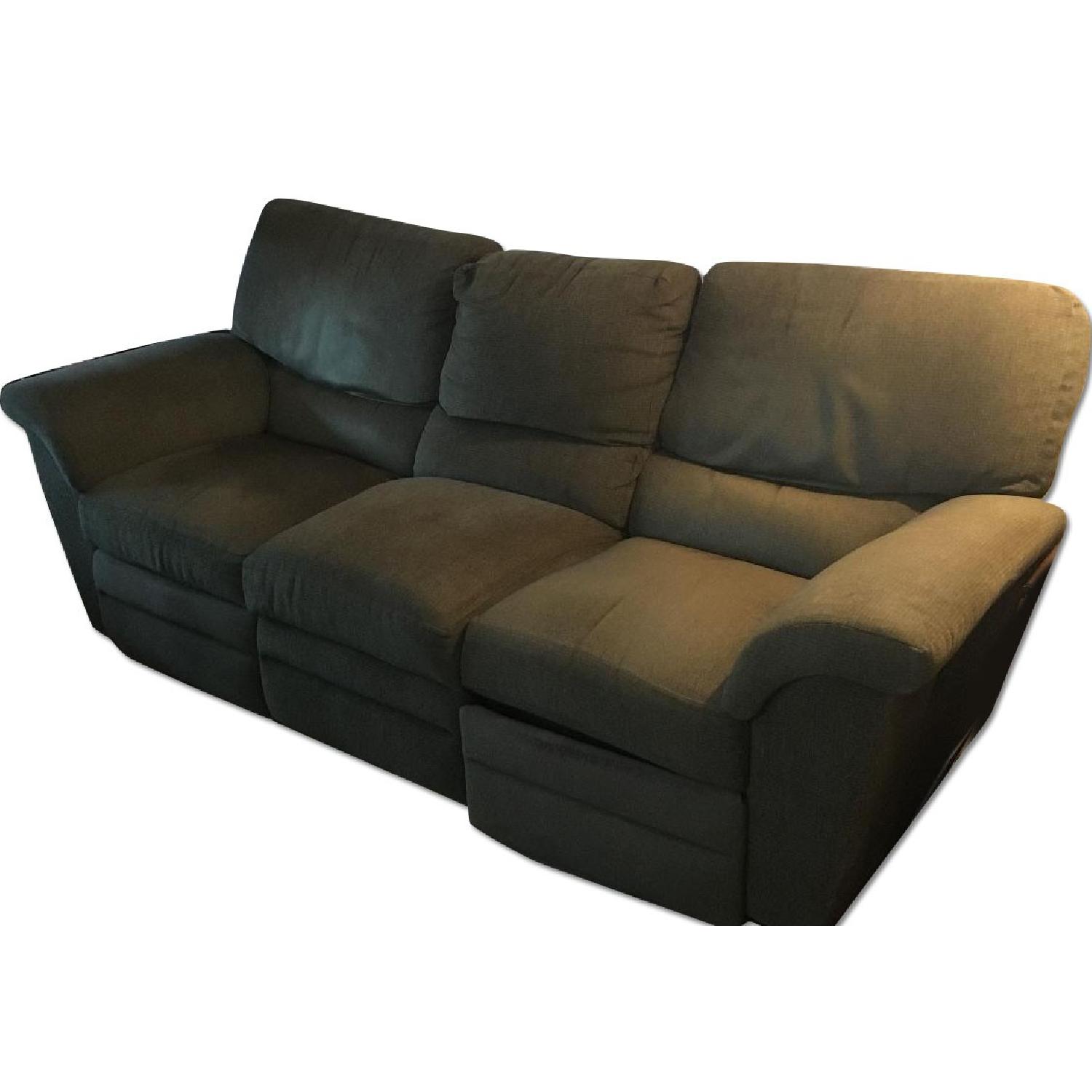 La-Z-Boy Dual Recliner Couch - image-0