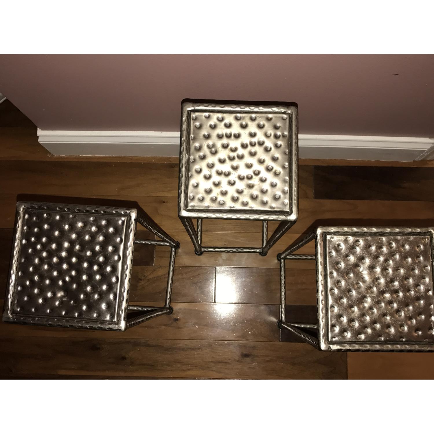 Small Cast Iron Bronze/Grey Side Stands - image-3
