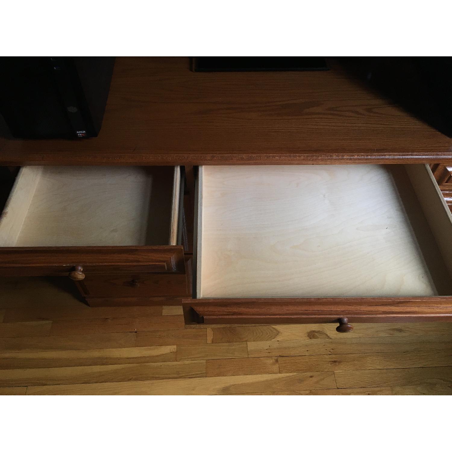 Gothic Cabinet Craft Riverdale Solid Wood Desk w/ 7 Drawers - image-2