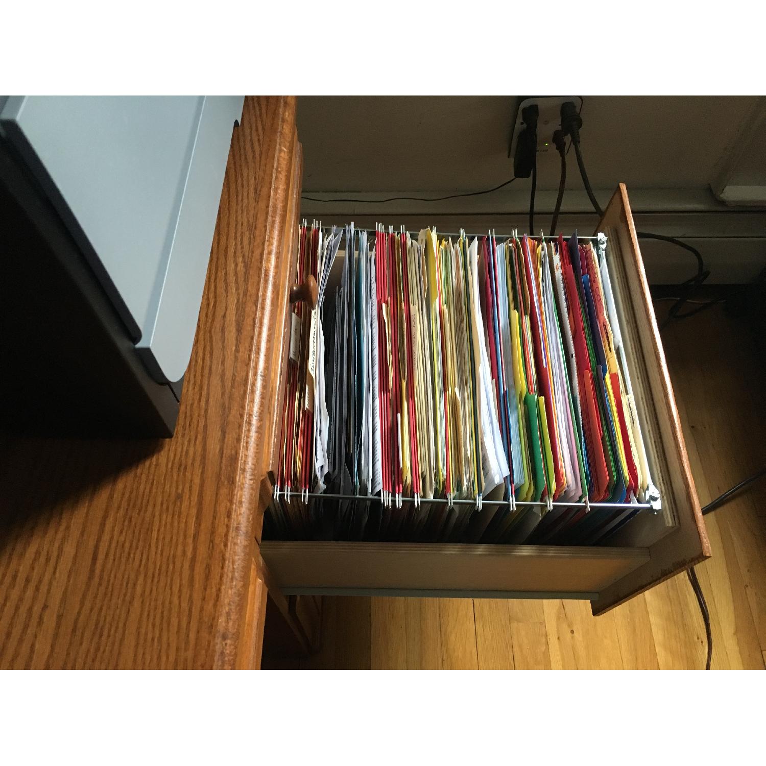 Gothic Cabinet Craft Riverdale Solid Wood Desk w/ 7 Drawers - image-3