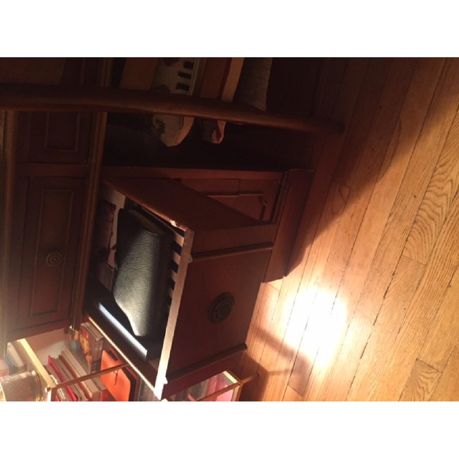 Vintage Leather Top Desk - image-2