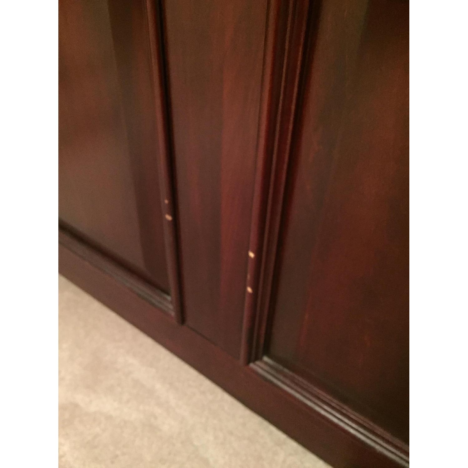 Raymour & Flanigan King Wood Panel Bed Frame - image-6