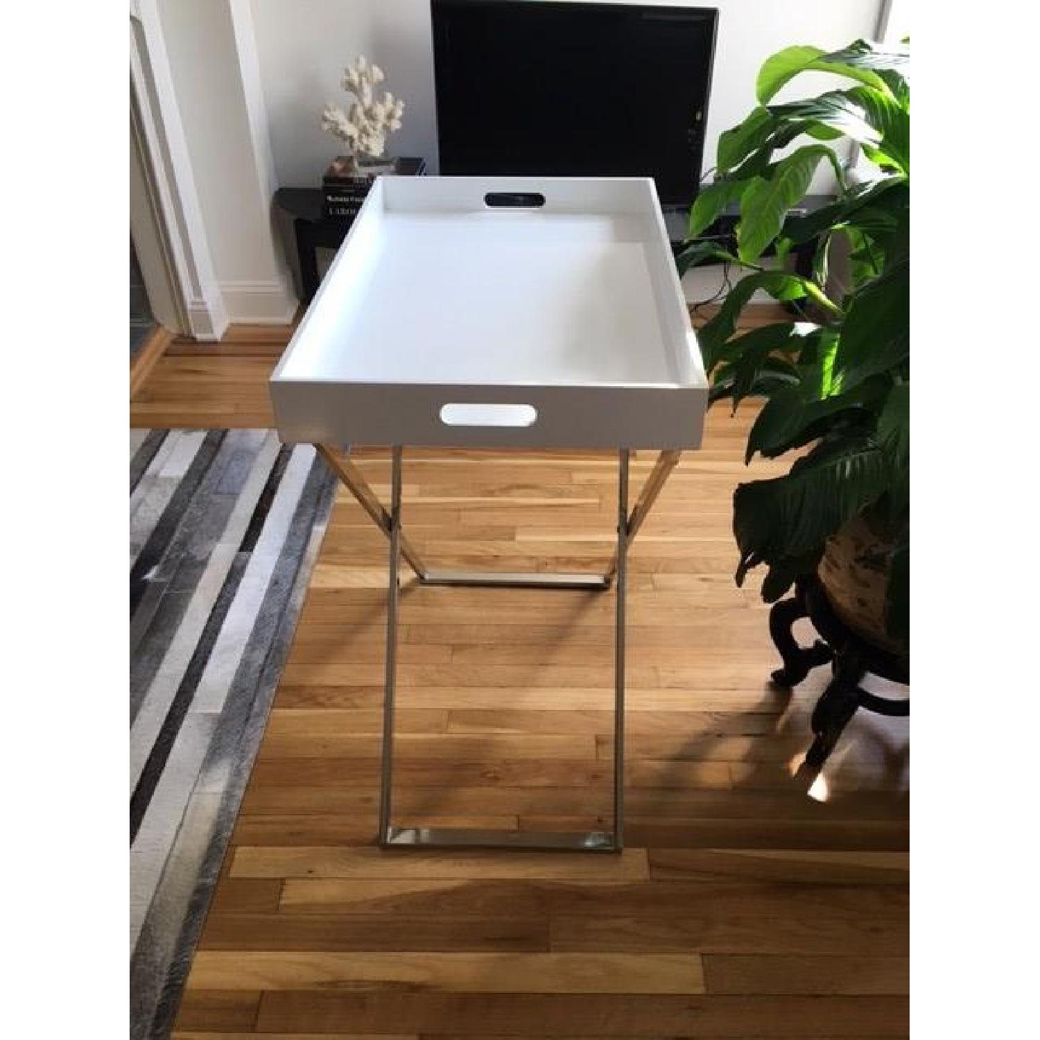 West Elm Tall Butler Tray Stand - image-2