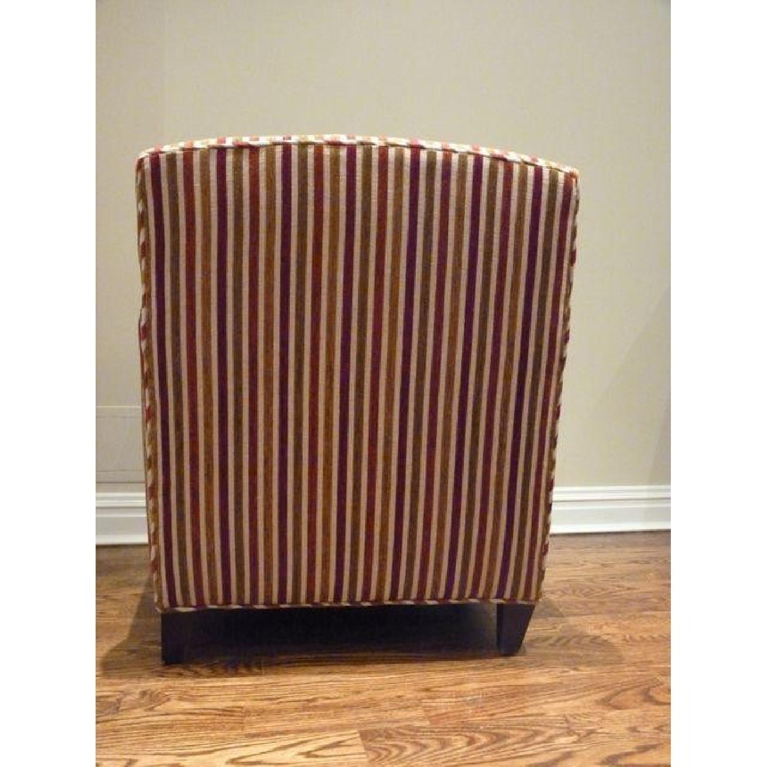 Crate & Barrel Striped Club Chair - image-1