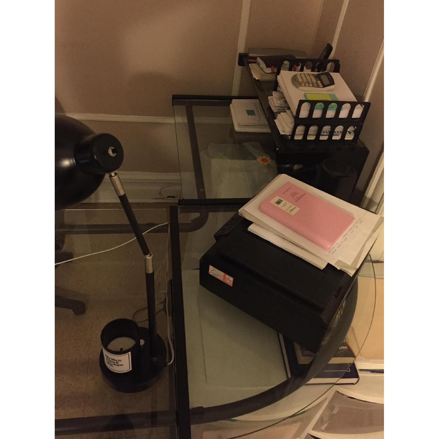 L-Shaped Glass Desk - image-2