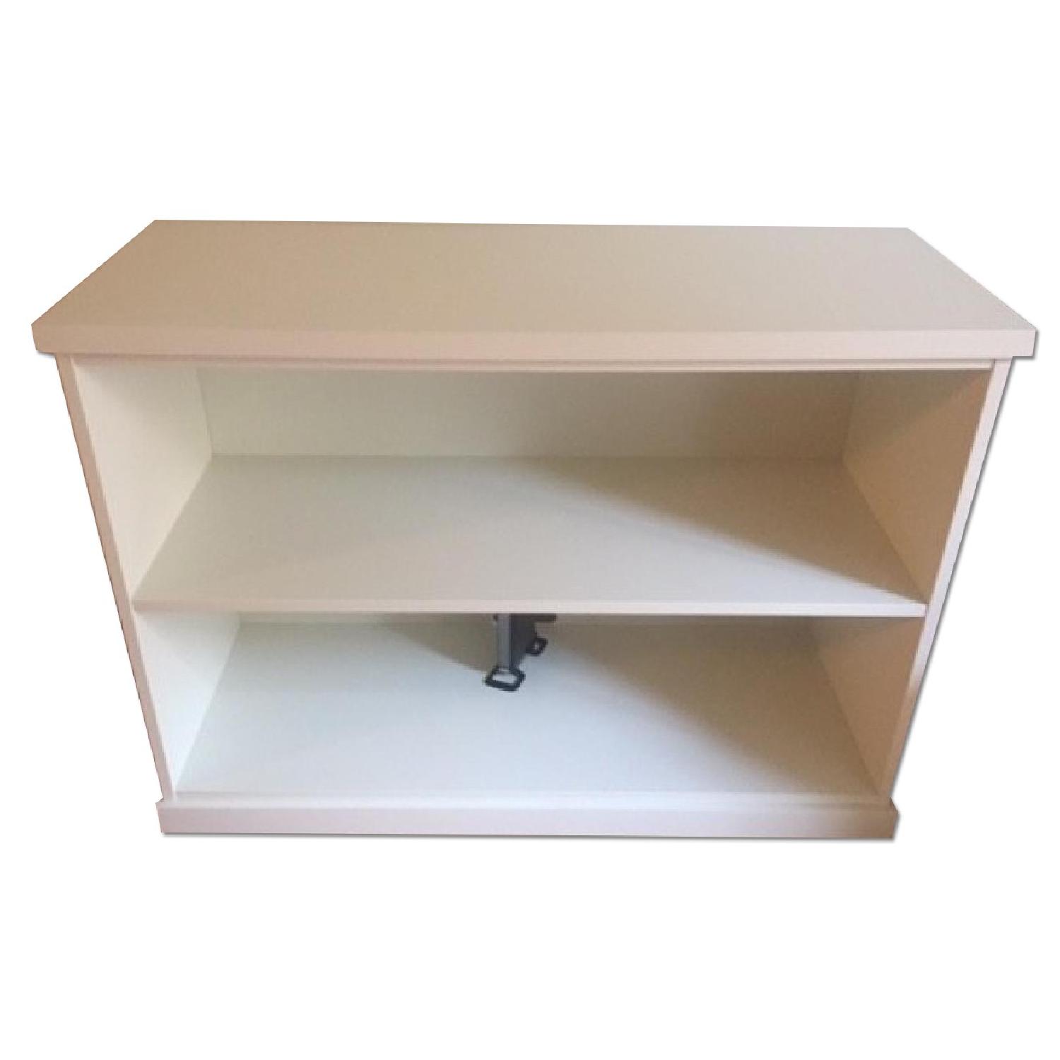 Pottery Barn Bedford 2-Shelf Bookcase IN Antique White - image-0