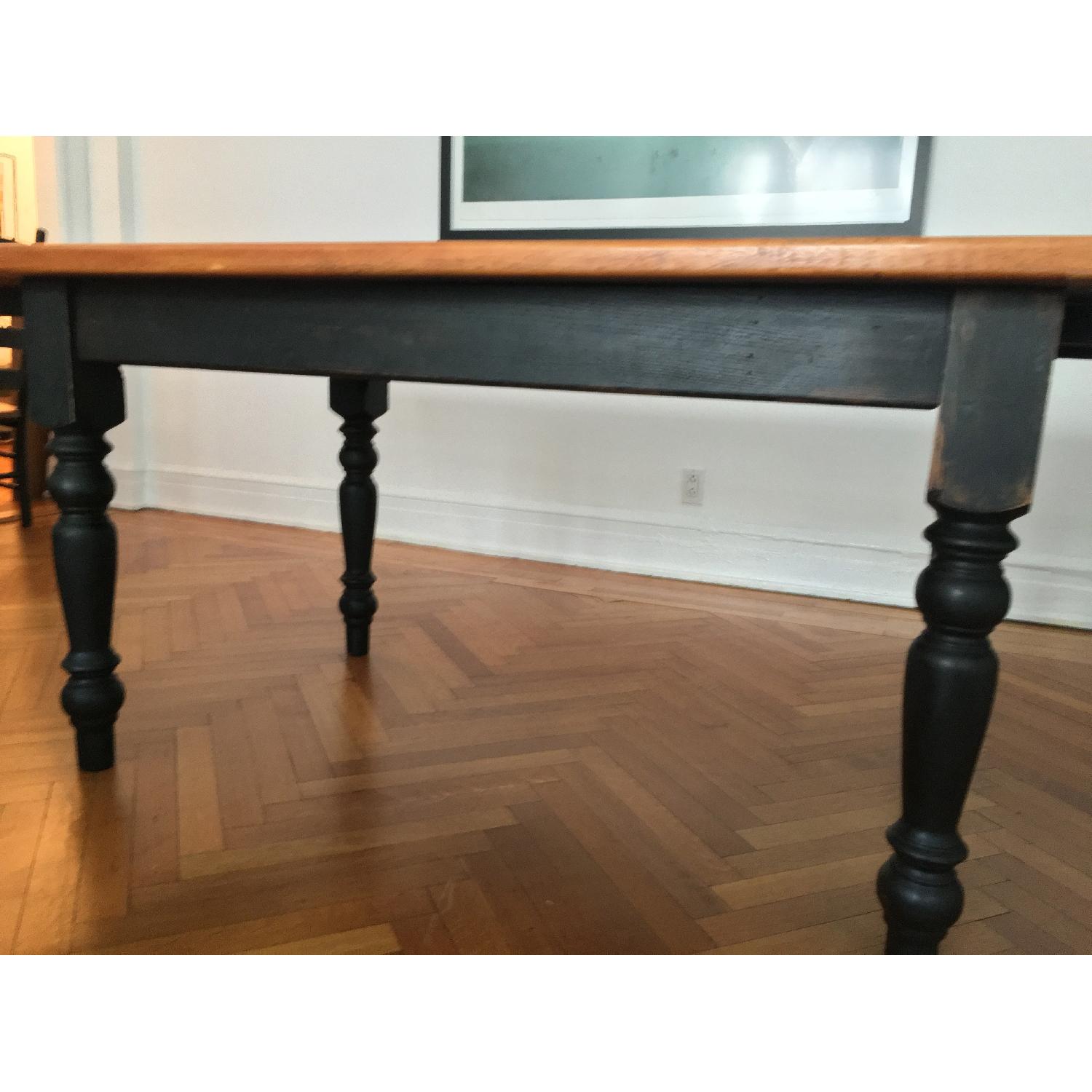 Amish Two-Tone Reclaimed Wood Dining Table w/ 6 Chairs - image-8