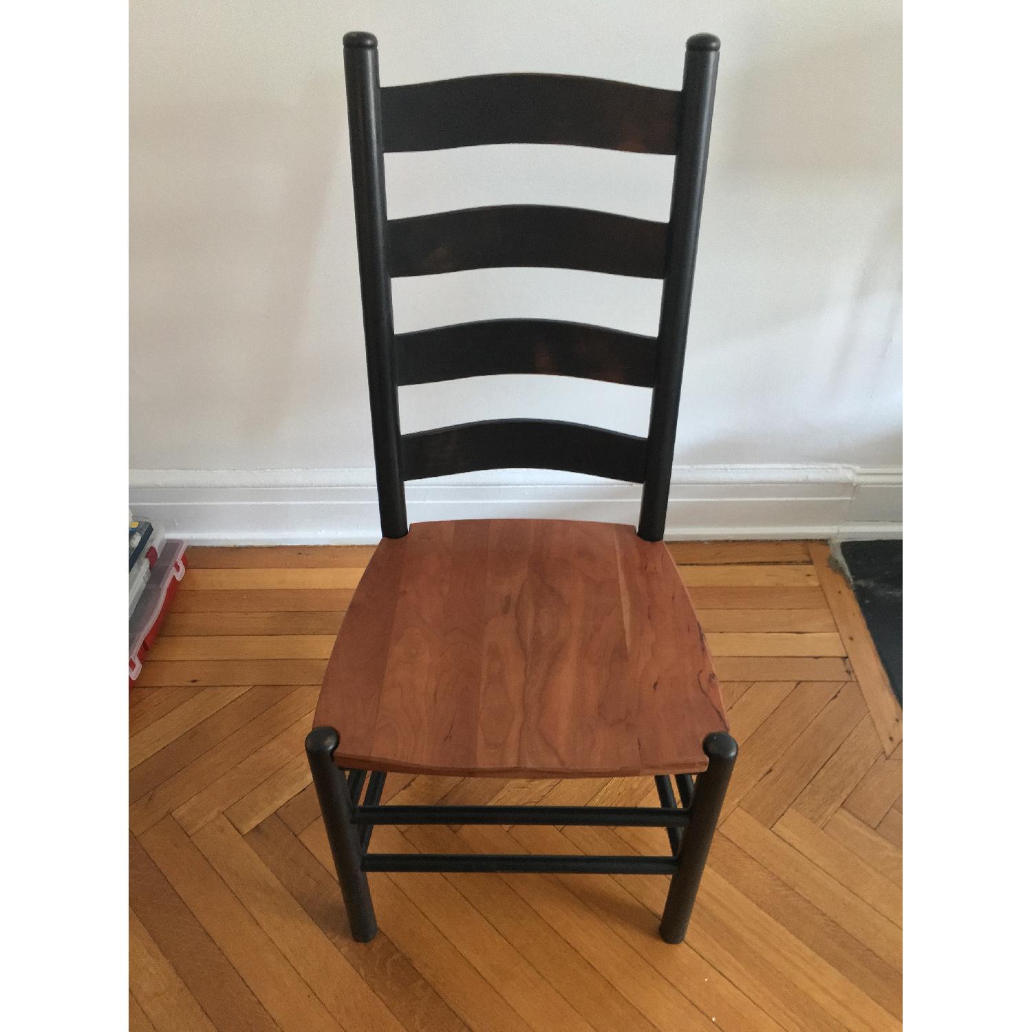 Amish Two-Tone Reclaimed Wood Dining Table w/ 6 Chairs - image-11